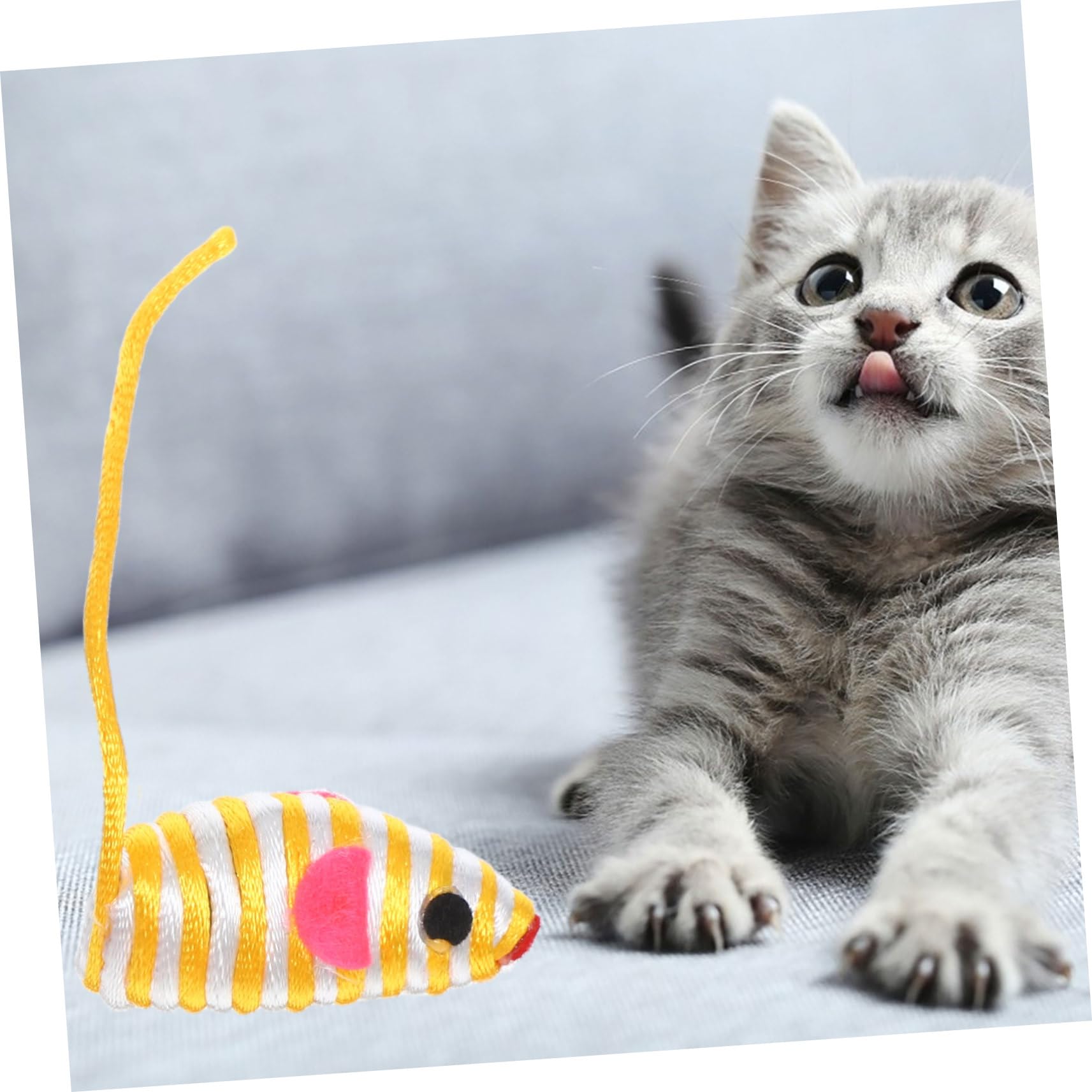 12pcs Cute Plush Cat Toys - Interactive Teasing Mice for Kittens, Chew & Bite Toys for Indoor Cats - Perfect for Playtime, Training & Stress Relief (Great for Small Spaces & Travel)