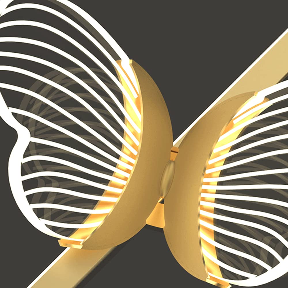 Adjustable LED Hanging Lamp - Butterfly Chandelier for Bedroom, Dining Room & Living Room | Modern Ceiling Light Fixture for Home Decor, Bar & Kitchen | Perfect for Reading Nook & Cozy Ambiance