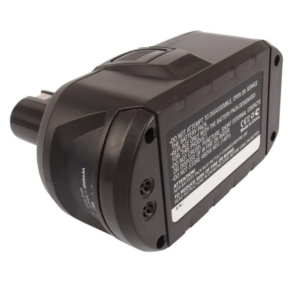 Synergy Digital 18V 3000mAh Li-ion Replacement Battery for Ryobi P104 & BPL-1815 Power Tools - Ultra High Capacity for Drills, Saws & Outdoor Power Equipment