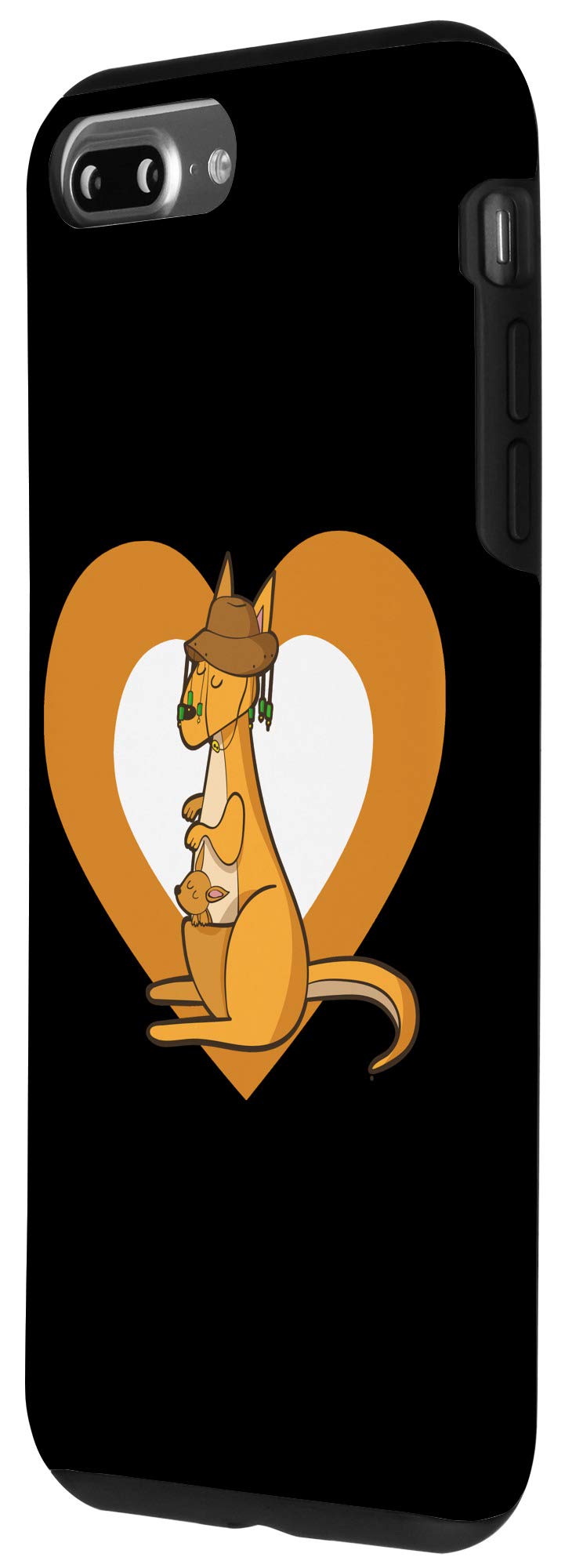 Cute Kangaroo Heart Case for iPhone 7 Plus/8 Plus - Perfect Gift for Her