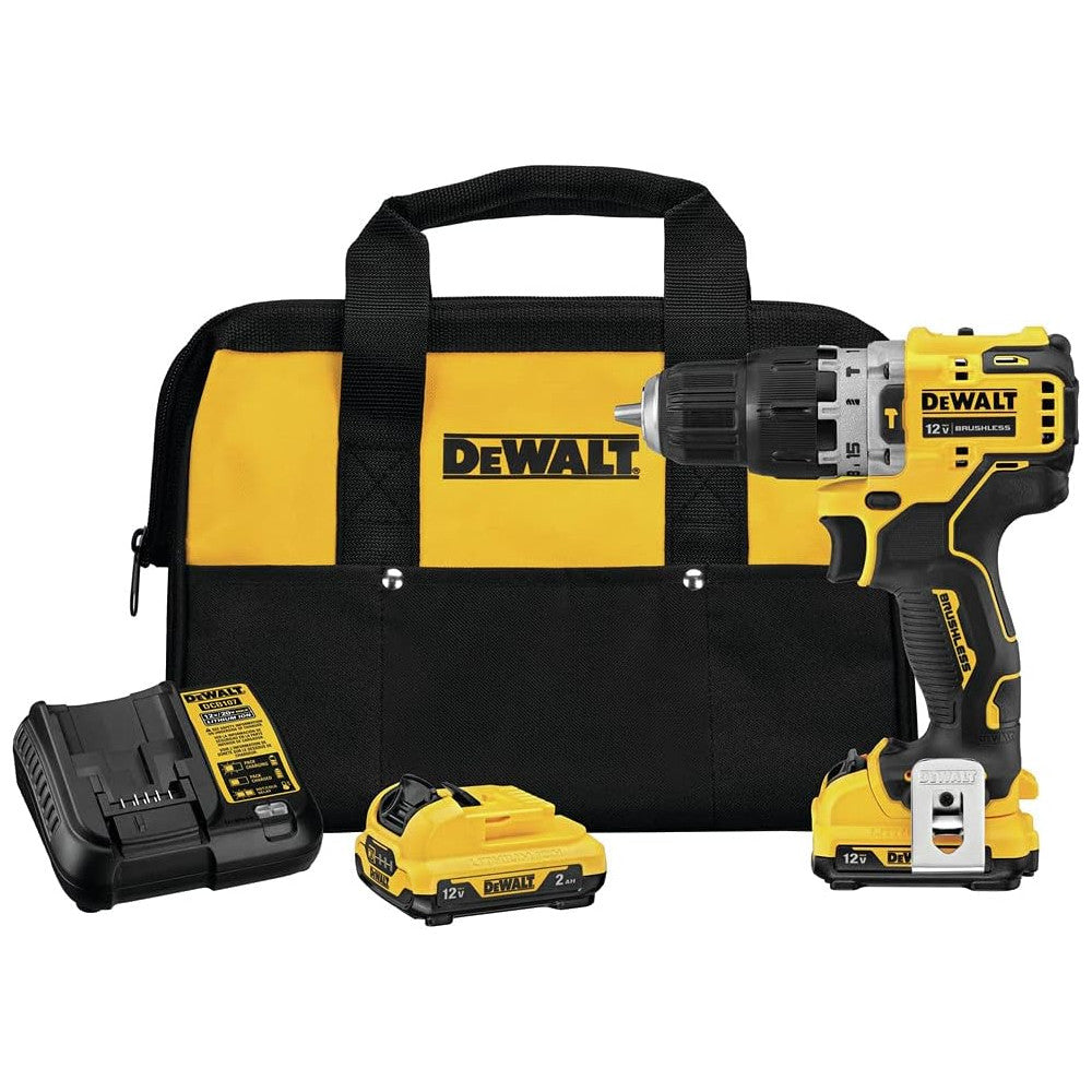 DEWALT DCD706F2 12V MAX XTREME Compact Hammer Drill/Driver Kit (Refurbished with Warranty) - Perfect for DIY Projects, Home Repairs & Professional Construction Work