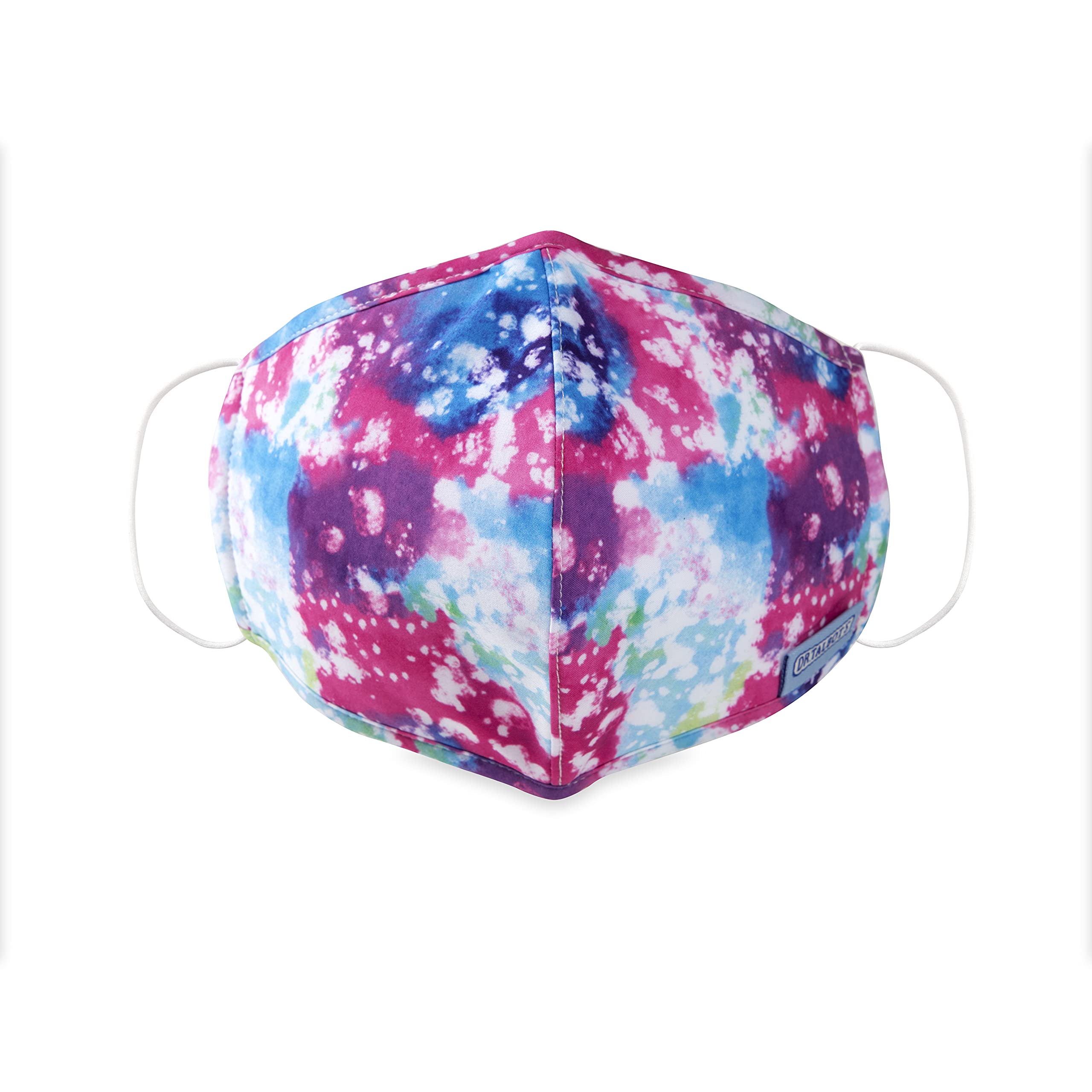 Nuby Dr. Talbot's Washable Cloth Face Mask for Kids - Reusable Rainbow Watercolor Cup Design, 1 Pack, Ages 13+ - Perfect for School, Travel & Daily Protection