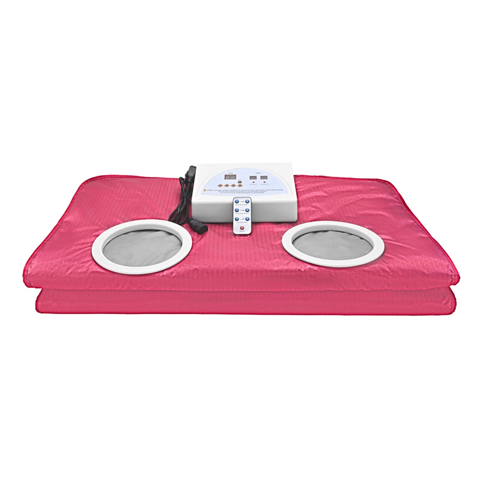 Infrared Sauna Blanket for Weight Loss & Detox - Portable Stretchy Hand Sleeve Design with Digital Temperature Control - Pink Home Spa Blanket for Relaxation & Body Shaping | Perfect for Home Use, Yoga Recovery & Post-Workout Relaxation