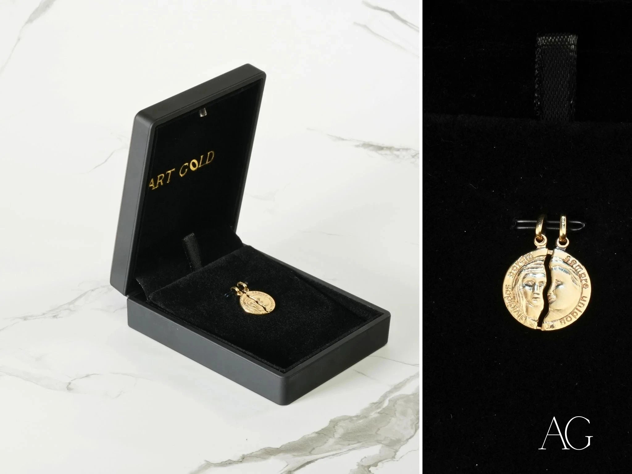 Dual Harmony Two-Faced Pendant Necklace - Elegant Reversible Jewelry for Women | Perfect for Layering, Gift Giving & Special Occasions