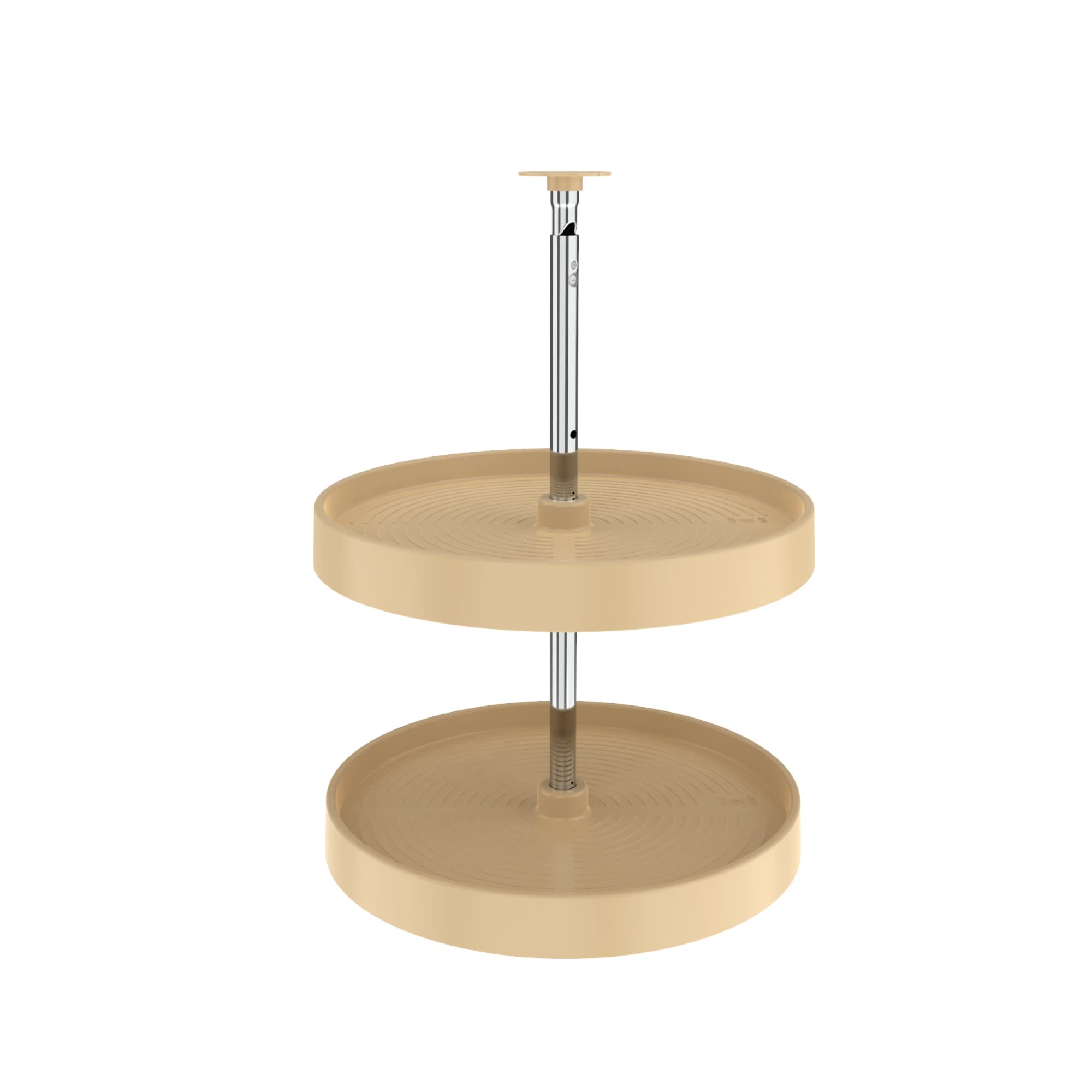 2-Tier Lazy Susan Turntable for Corner Cabinets - 360° Rotating Shelf Organizer for Spices, Kitchenware & Pantry Storage | Space-Saving Cabinet Solution