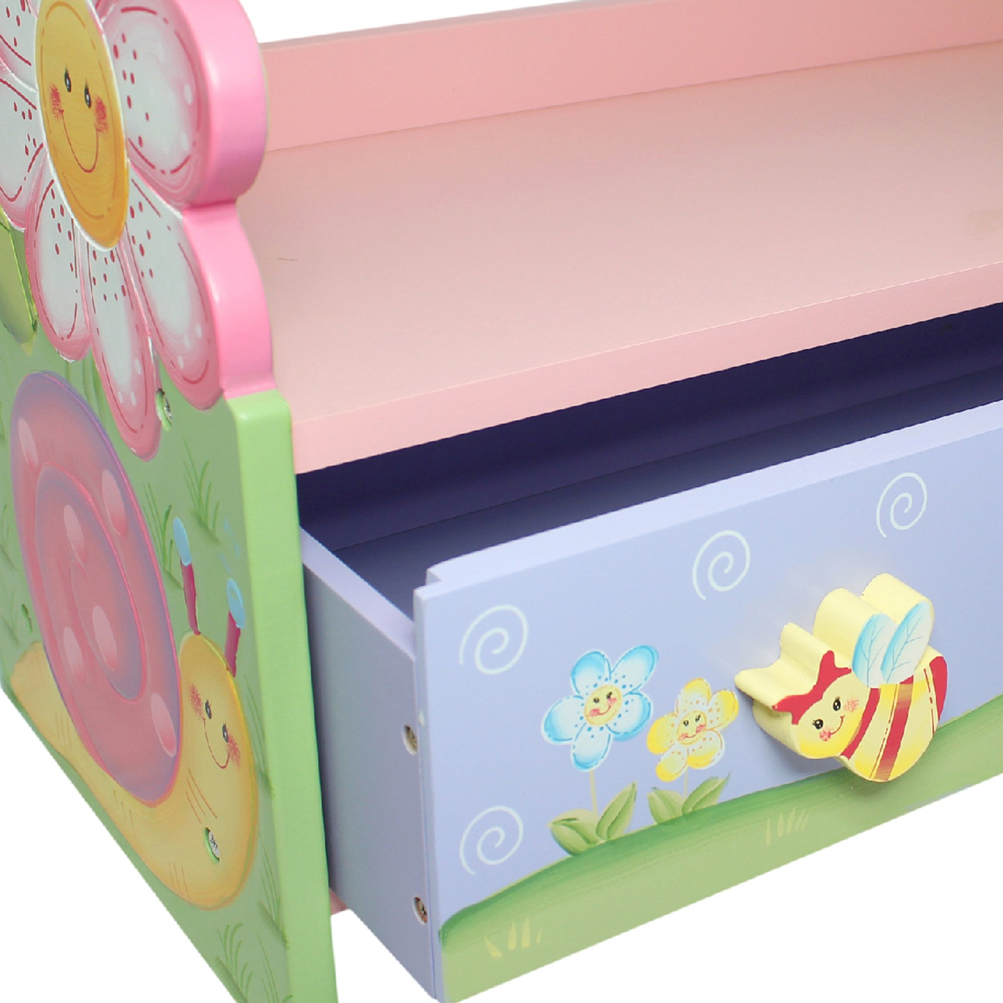 Fantasy Fields Magic Garden Wooden Kids Bookshelf with Storage Drawers - Colorful Multi-Tiered Bookshelf for Children's Bedroom, Playroom & Nursery Organization