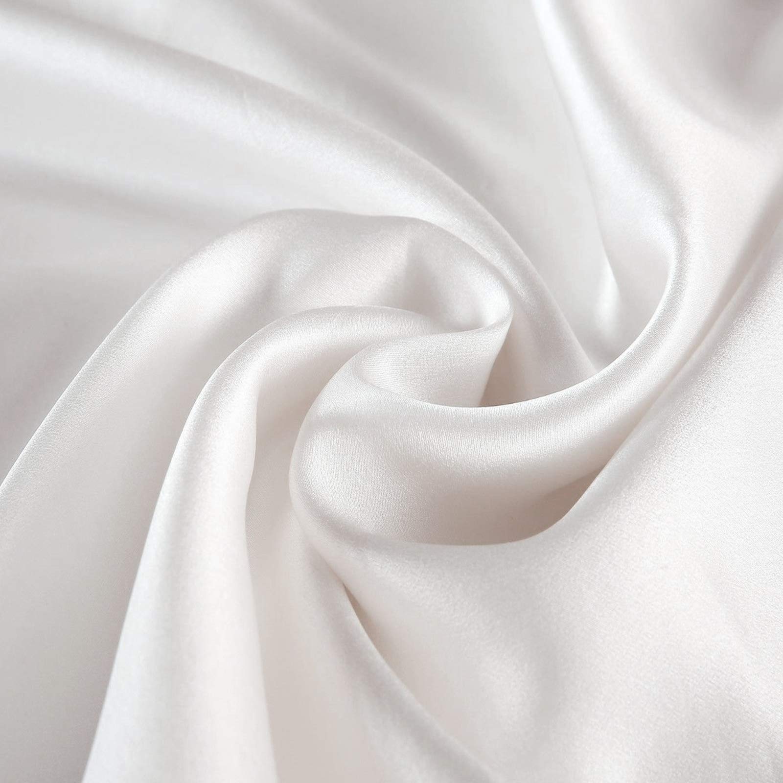 Luxury Satin Pillowcase for Hair & Skin - 2 Pack Cooling Super Soft Pillow Covers (12x16 Inches) with Envelope Closure - Travel Size Ivory Satin Pillow Cases - Perfect for Home, Bedroom & Travel Use