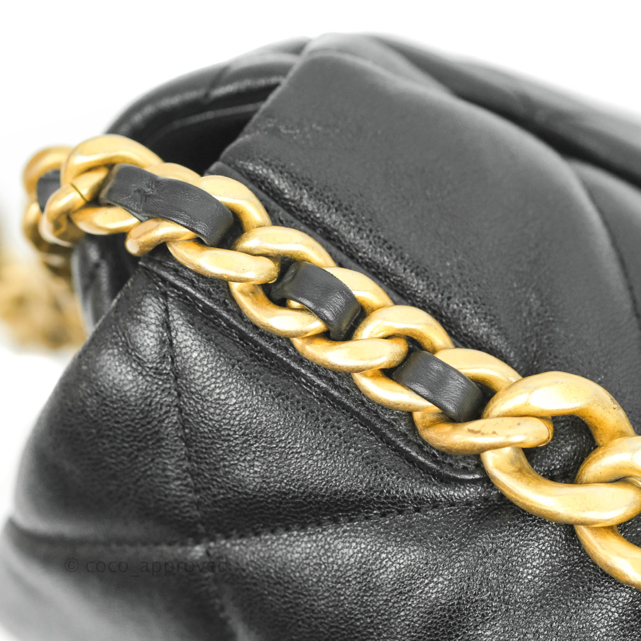 Chanel 19 Medium Flap Bag in Black Goatskin Leather with Mixed Hardware - Luxury Handbag for Women, Perfect for Work, Evening Events & Everyday Use