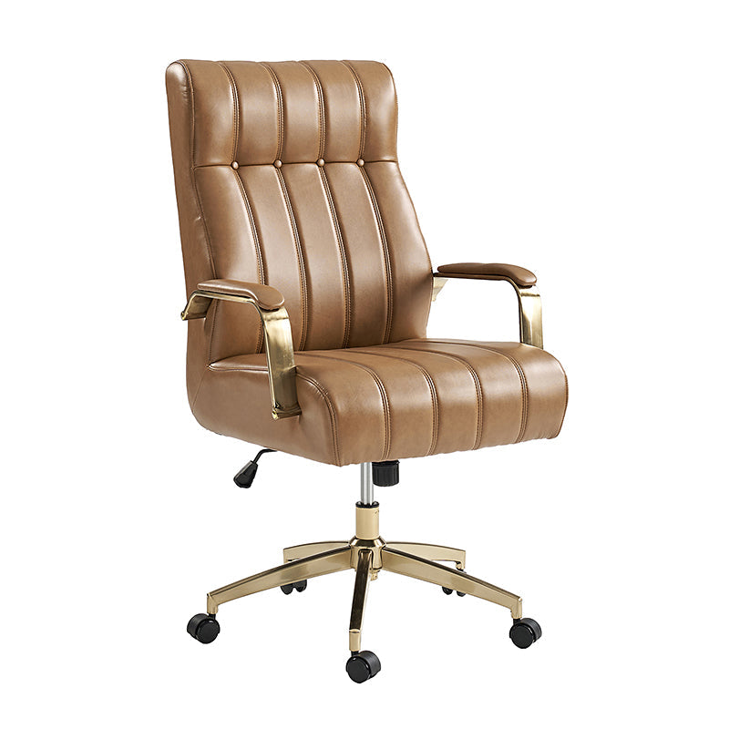 Premium Conelius Leather Ergonomic Executive Office Chair - High Back Adjustable Swivel Chair with Lumbar Support for Home & Office Workspace, Perfect for Long Hours Sitting Comfort