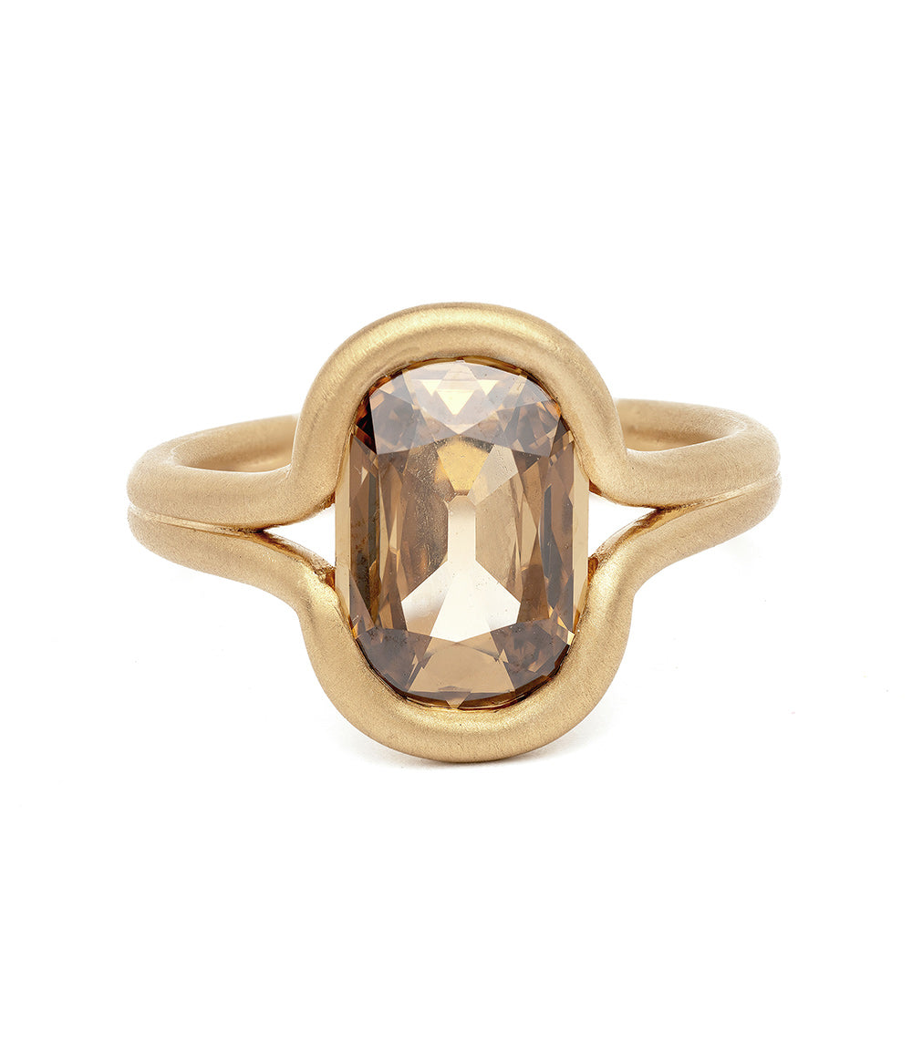 Onda 2 37Ct Champagne Diamond Engagement Ring for Women - Unique Vintage Style Wedding Band, Proposal Gift, Anniversary Jewelry (Perfect for Romantic Occasions & Special Celebrations)