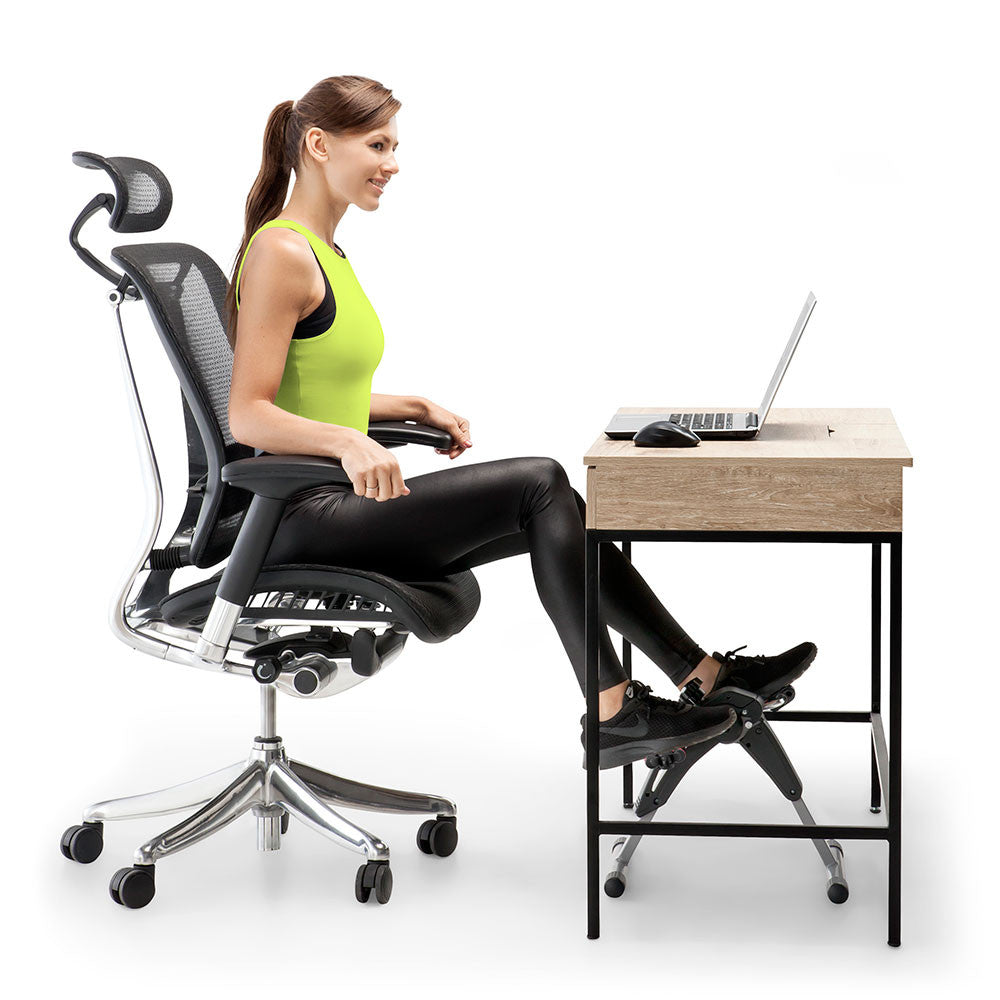 Marcy Portable Mini Exercise Bike for Home Gym & Office Workouts | Compact Cardio Cycle for Indoor Cycling, Leg & Arm Training | Perfect for Under Desk Use, Small Spaces & Rehabilitation