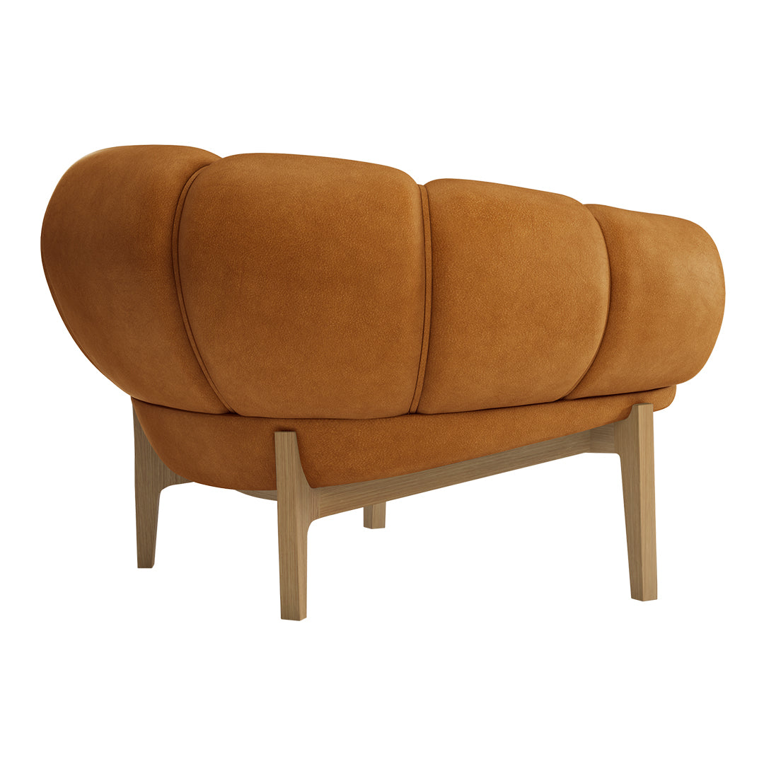 Comfortable Croissant Lounge Chair for Living Room - Modern Accent Chair with Soft Cushion for Relaxing, Reading & Napping