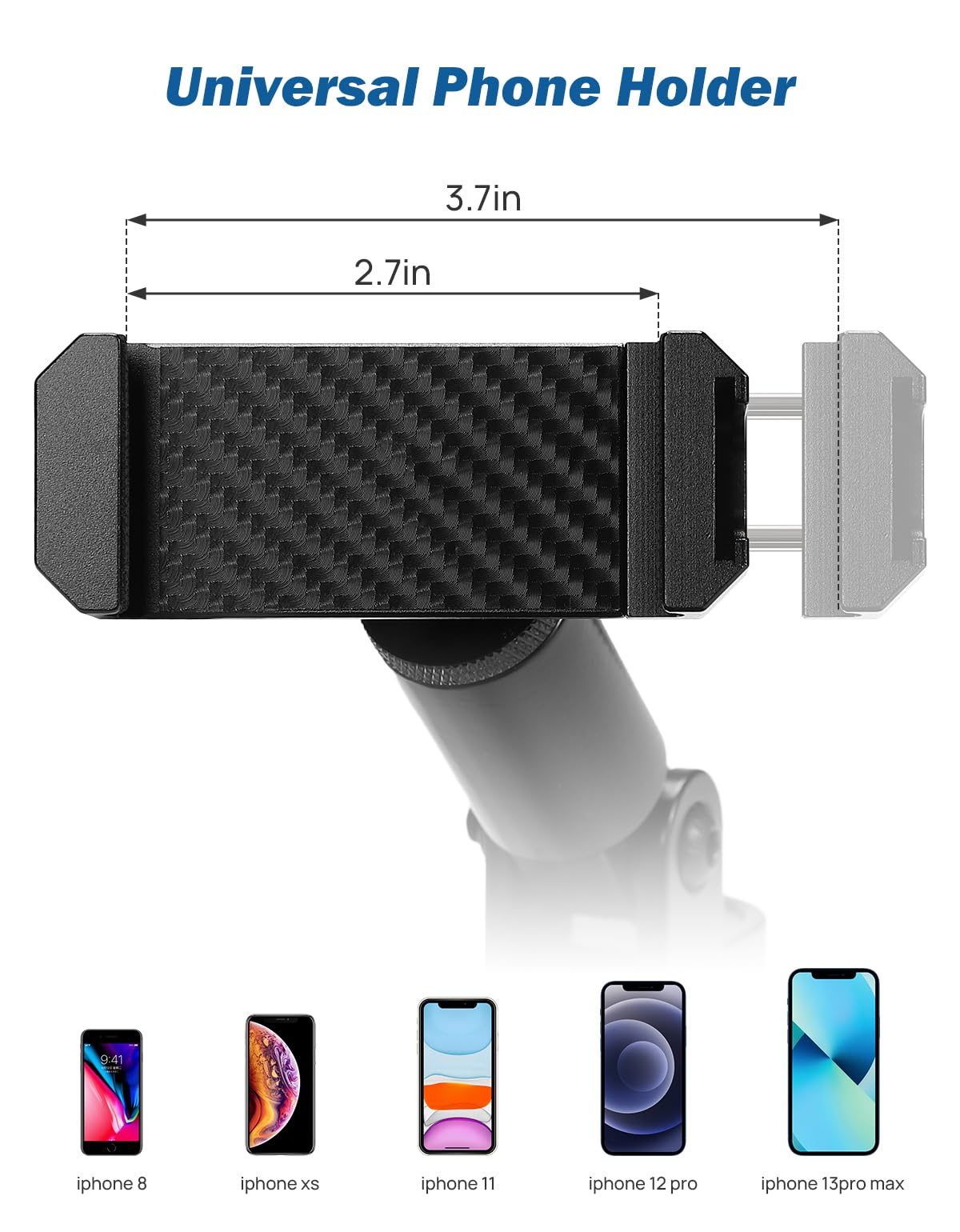 JOYTUTUS Heavy Duty Car Phone Mount for Jeep Wrangler JL (2024/JL 4XE) & Gladiator JT 2024 - Universal Dash Phone Holder Compatible with iPhone & Android Smartphones - Perfect for Off-Road Adventures & Daily Commutes