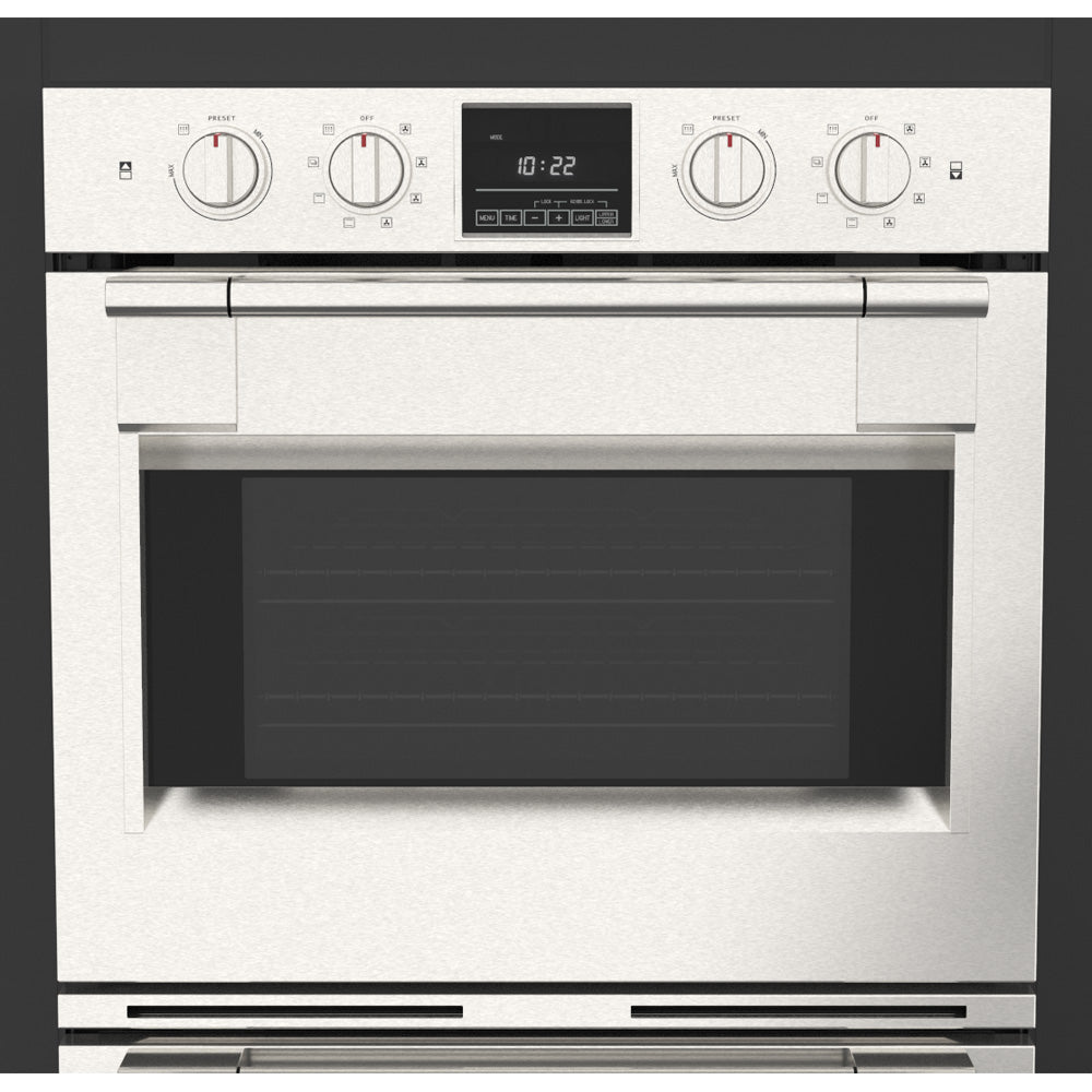 Fulgor Milano 30 Inch Stainless Steel Built-In Double Electric Wall Oven - F6PDP30S1 | Perfect for Modern Kitchens, Baking & Entertaining