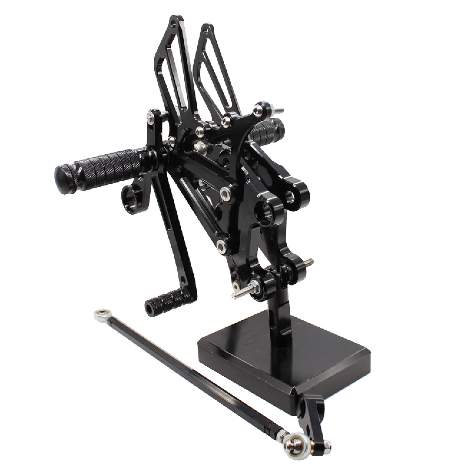 Yamaha YZF R125 2008-2013 Adjustable Motorcycle Rearset Footrest Foot Pegs - High Performance Rider Rear Sets for Sport Bikes, Perfect for Track Days and Aggressive Riding