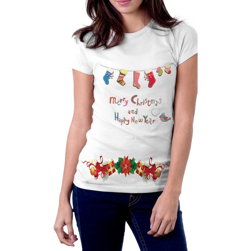 Women's Winter Christmas T-Shirt Collection | Cozy Holiday Style 06 | Perfect for Christmas Parties & Family Gatherings