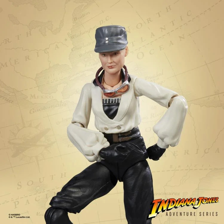 Indiana Jones Adventure Series Dr. Elsa Schneider Action Figure with Grail Table Accessory - Perfect for Collectors, Movie Fans & Adventure Display Scenes