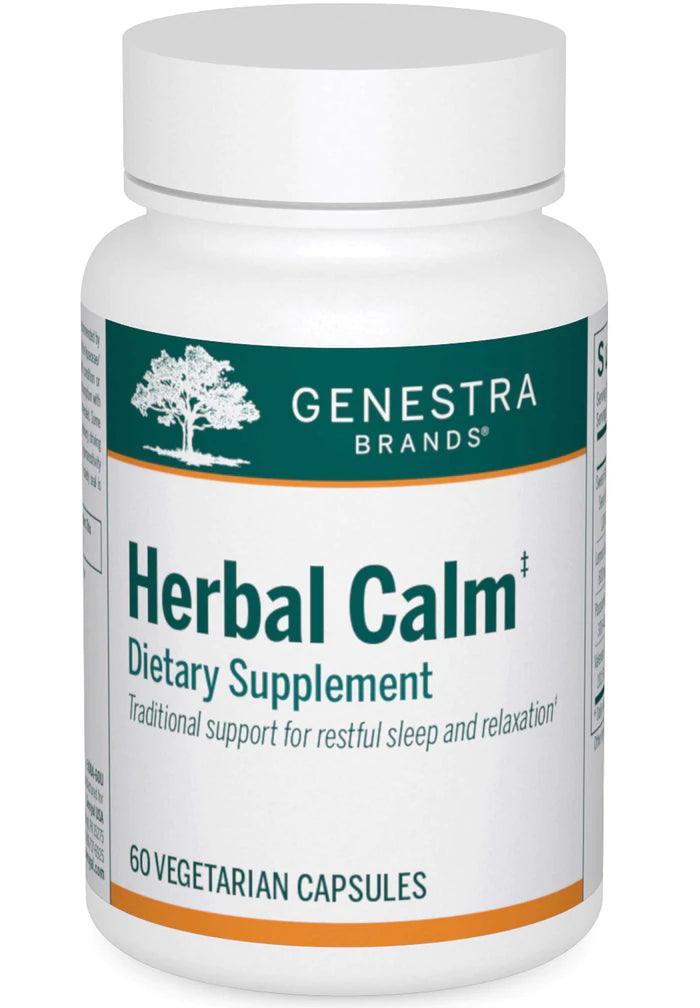 Genestra Herbal Calm 60 Veggie Caps - Natural Stress Relief & Anxiety Support Supplement - Perfect for Daily Relaxation & Better Sleep