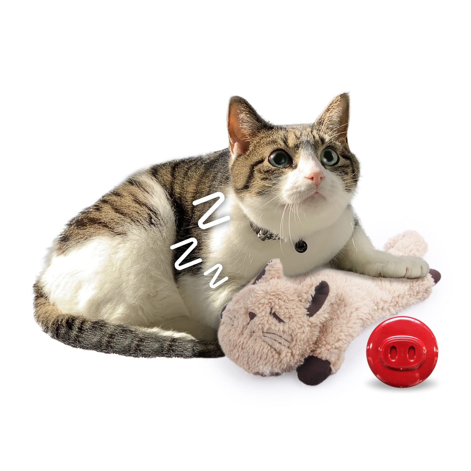 ALL FOR PAWS Cat Toys for Indoor Cats - Interactive Catnip Plush Toys, Anxiety Relief Pillow & Kitten Playthings | Perfect for Playtime, Cuddling & Stress Relief