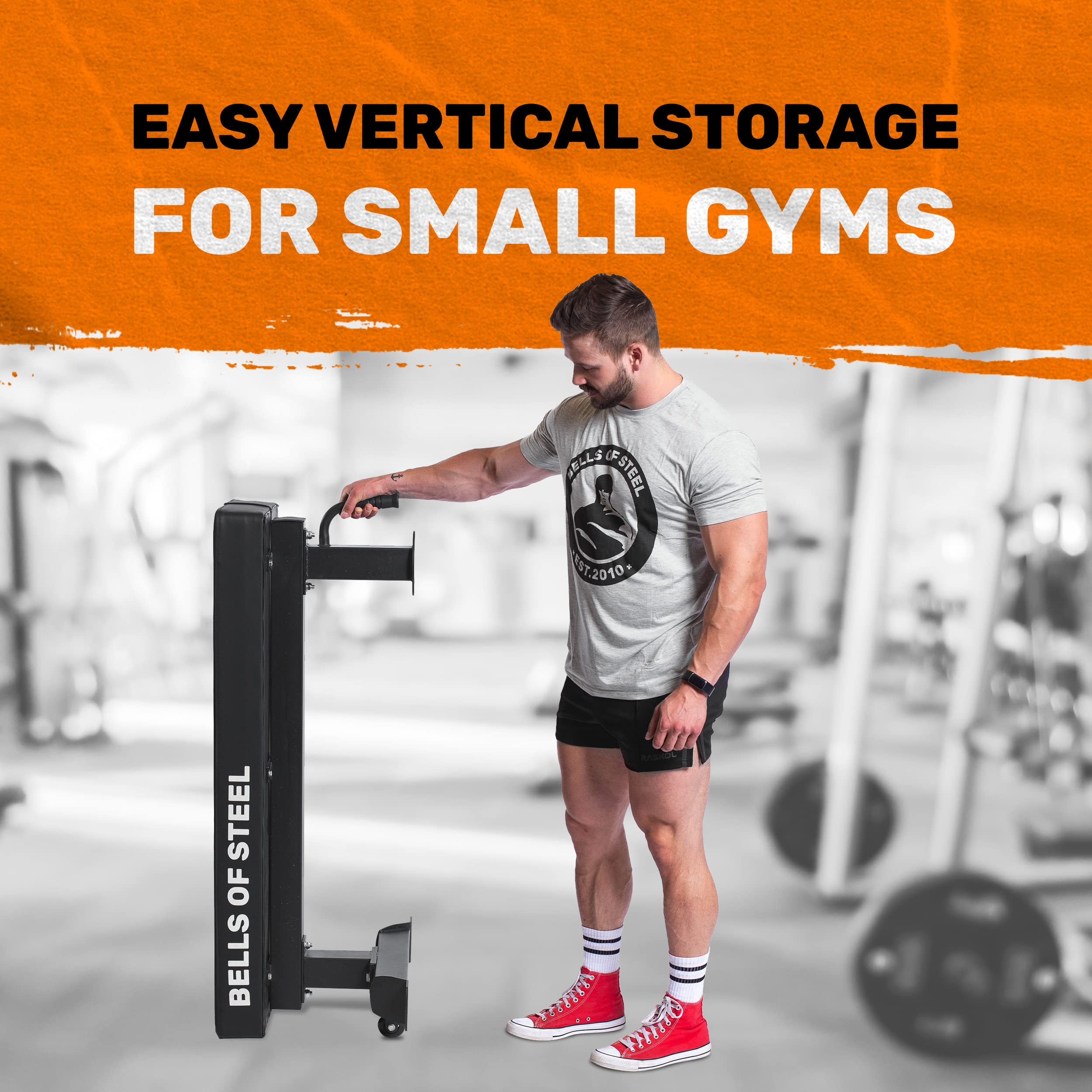 Bells of Steel Flat Weight Bench for Home Gym - Commercial Grade 12-Gauge Steel Powerlifting Bench with 4-Inch Thick Pad (1000lb Capacity) - Perfect for Strength Training, Bodybuilding & Home Workouts