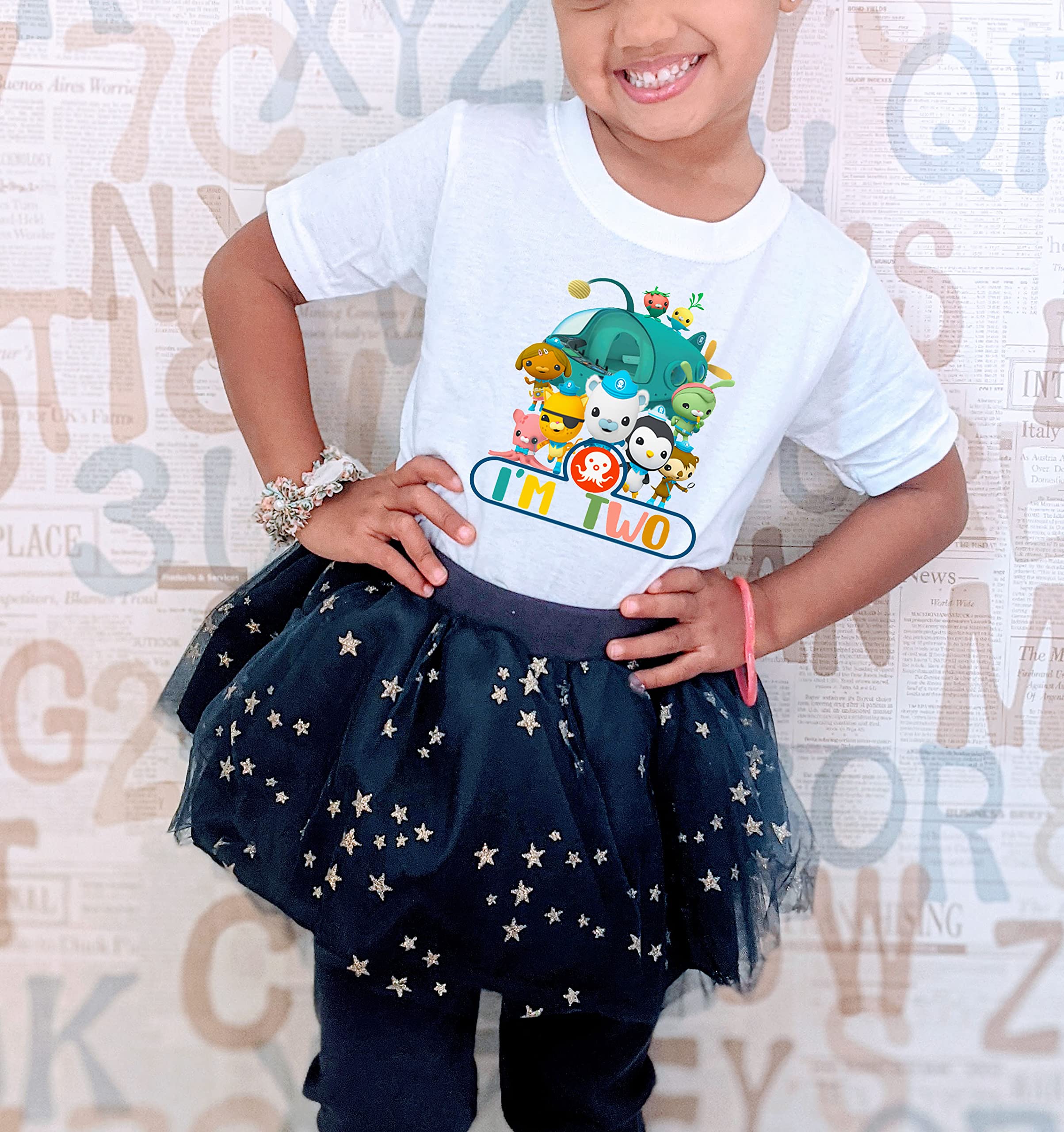 Octonauts 2nd Birthday Outfit for Toddlers - Cute Themed Party Shirt (2T) | Perfect for Birthday Celebrations, Photo Shoots & Special Occasions