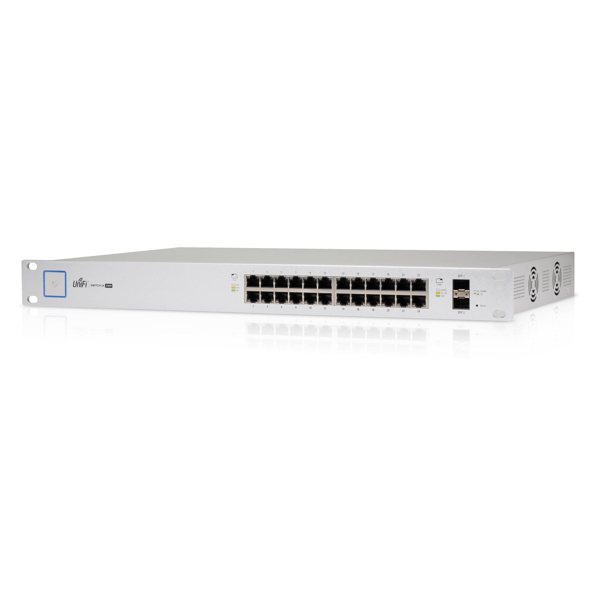 Ubiquiti Unifi US-24-500W 24-Port Managed PoE+ Switch with 500W Power & SFP Ports - Ideal for Office Networks, Smart Home Systems & Enterprise IT Infrastructure