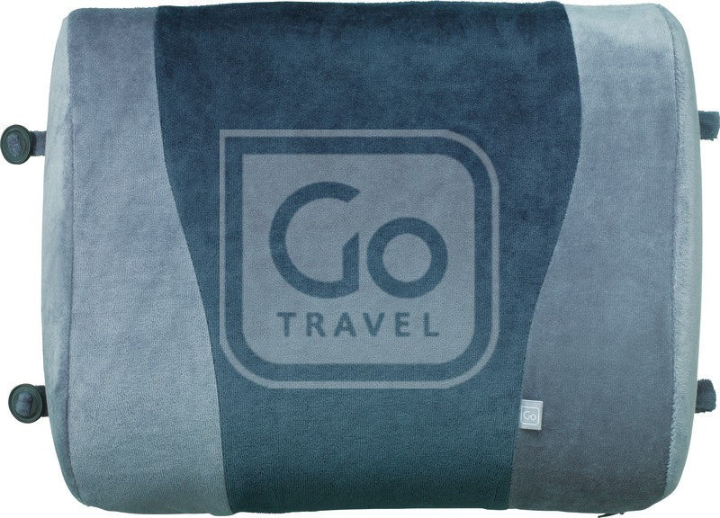 Go Travel Memory Foam Lumbar Support Pillow - Ergonomic Back Pain Relief for Office Chair, Car Seat & Airplane Travel - Portable Comfort for Home, Work & Commuting