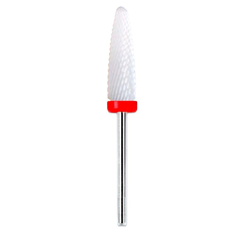 Professional Ceramic Flame Nail Drill Bit for Acrylic & Gel Nails - High-Speed Manicure Pedicure Tool for Salon & Home Use