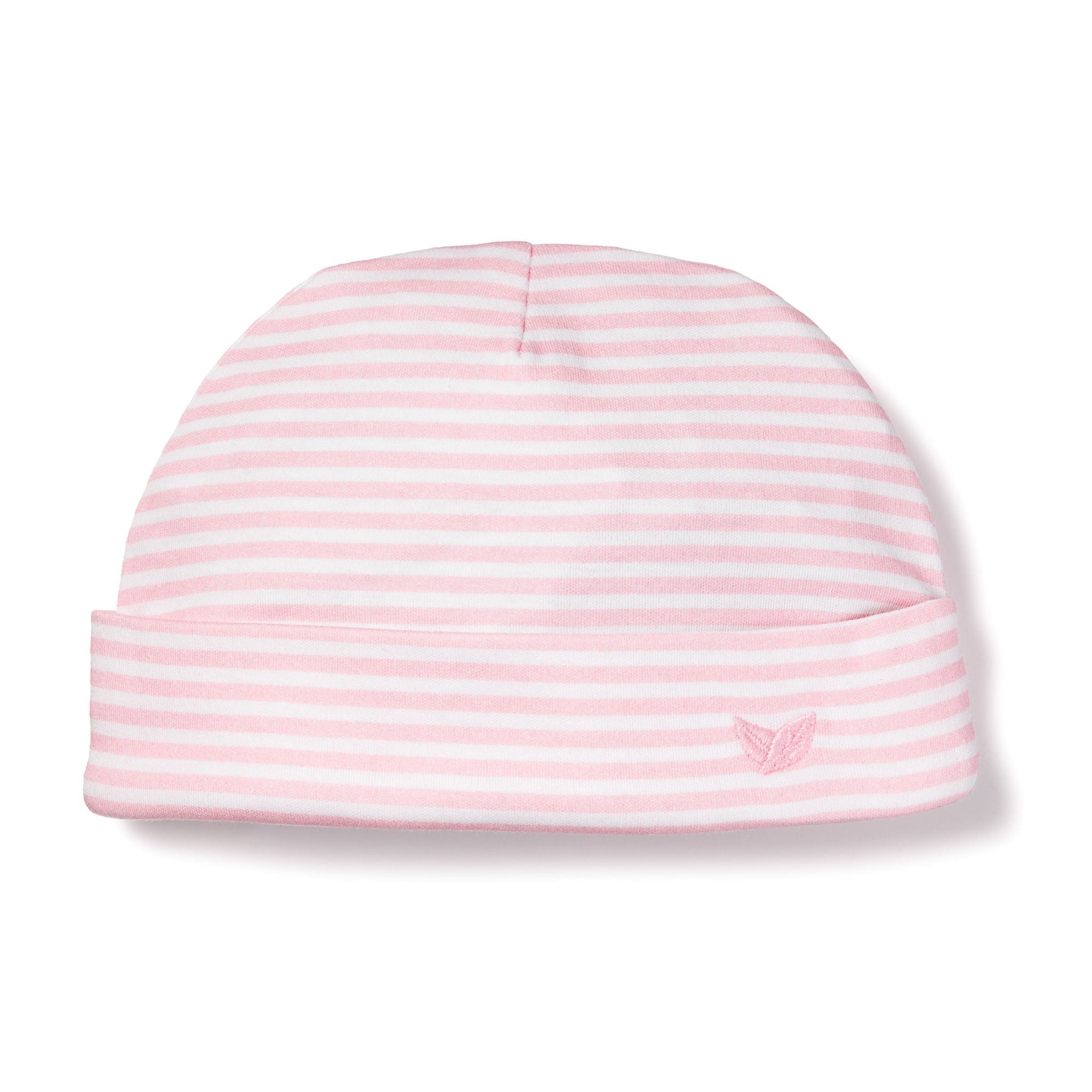 Soft Organic Pima Cotton Baby Hat - Pink Stripes for Newborns & Infants - Perfect for Outdoor Play, Photo Shoots & Everyday Comfort