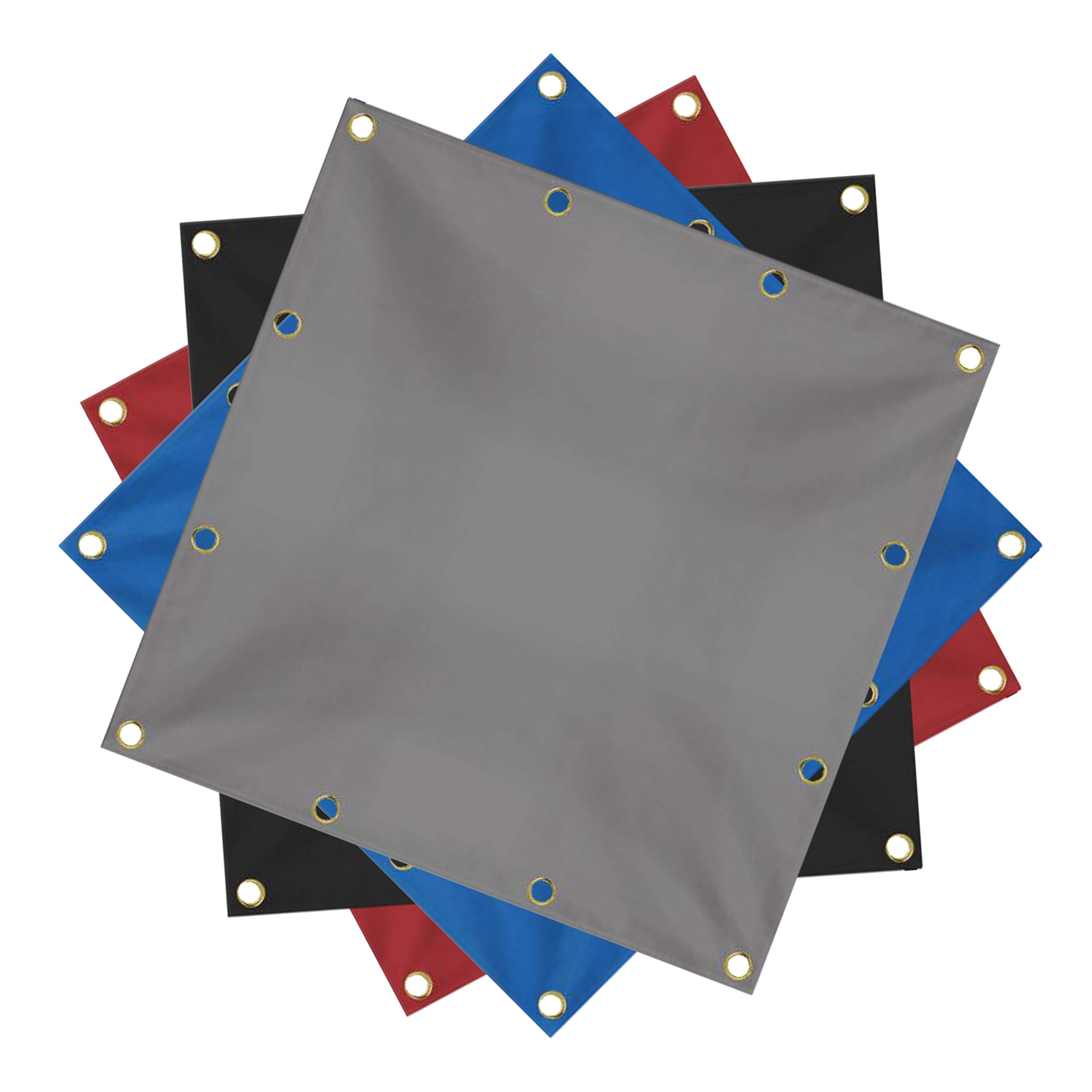 Heavy Duty 18 Oz Waterproof Tarpaulin - UV & Tear Resistant Cover for Roof, Canopy, Camping, Patio, Pool & Boats (10'x12', Red) - Ideal for Outdoor Protection & Emergency Shelter