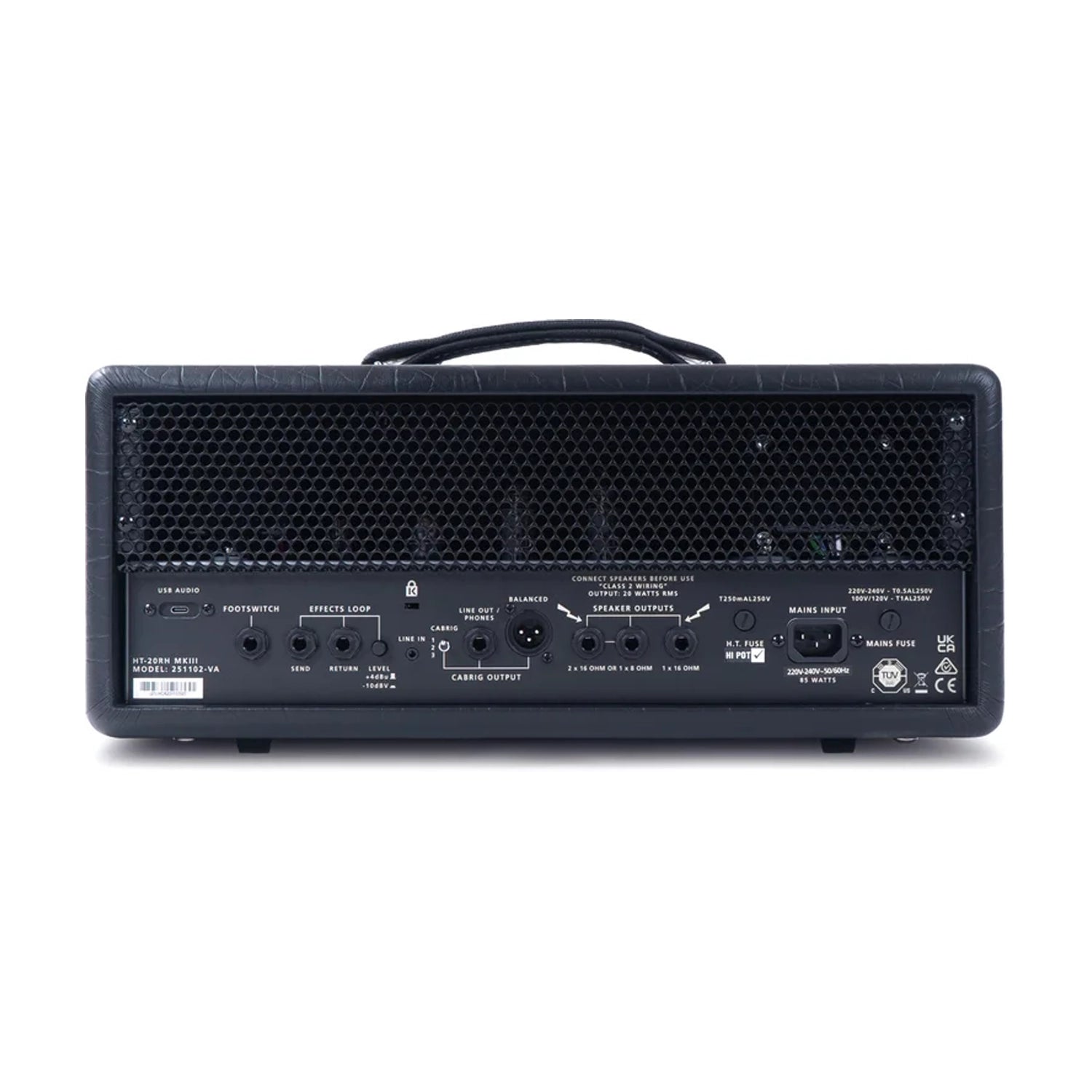 Blackstar HT 20RH MK III 20W Tube Guitar Amplifier Head - Professional Electric Guitar Amp for Stage & Studio Use