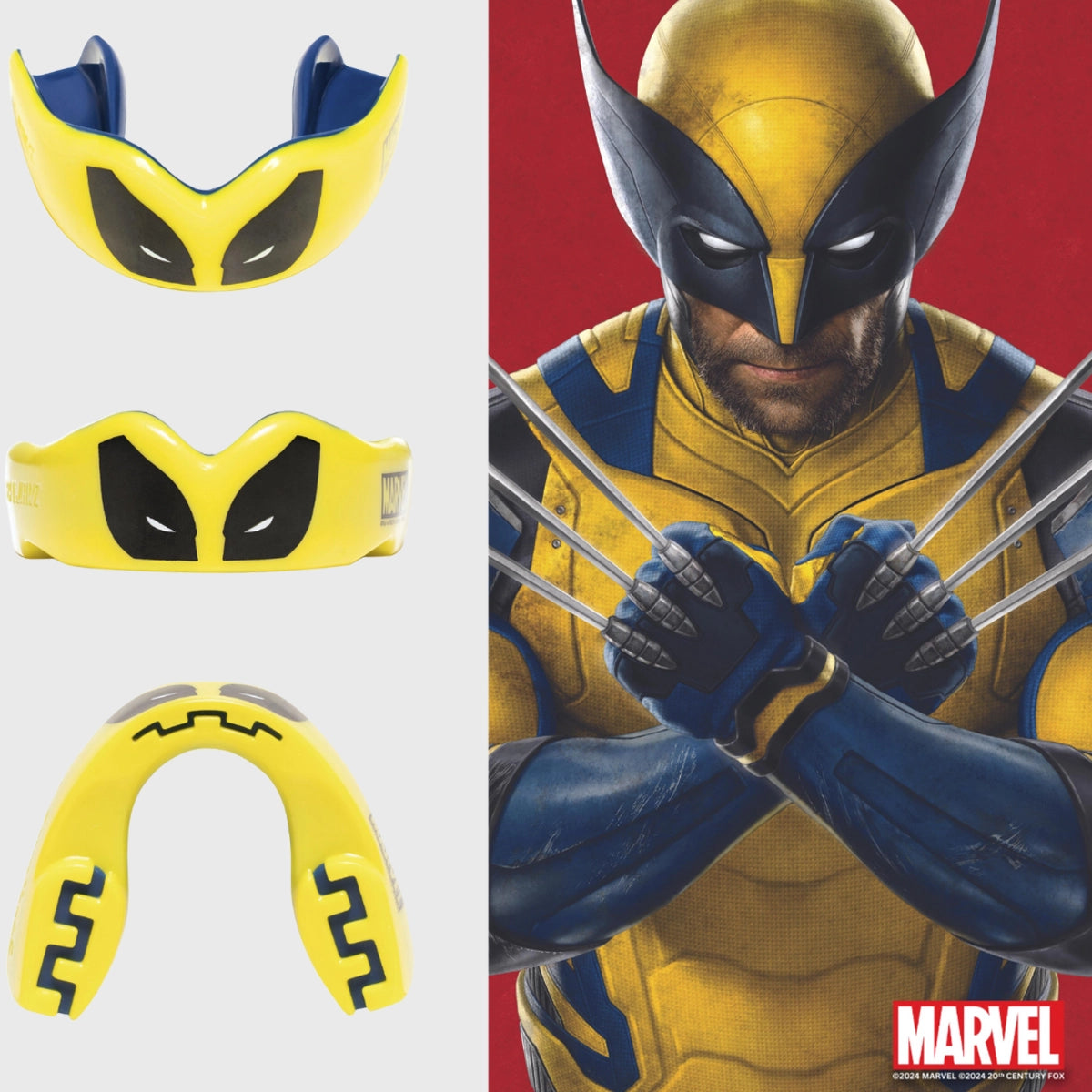 Safejawz Marvel Wolverine Mouthguard - Custom Fit for Boxing, MMA & Sports - Kids & Adults Protective Gear for Training & Competition