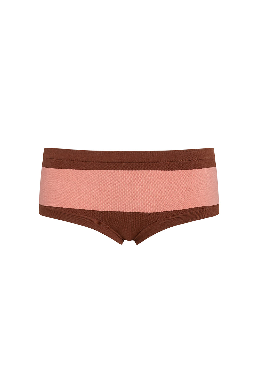 Ballet Briefs in Pink & Tobacco Stripes - Comfortable Dance Underwear for Ballet, Yoga & Workouts