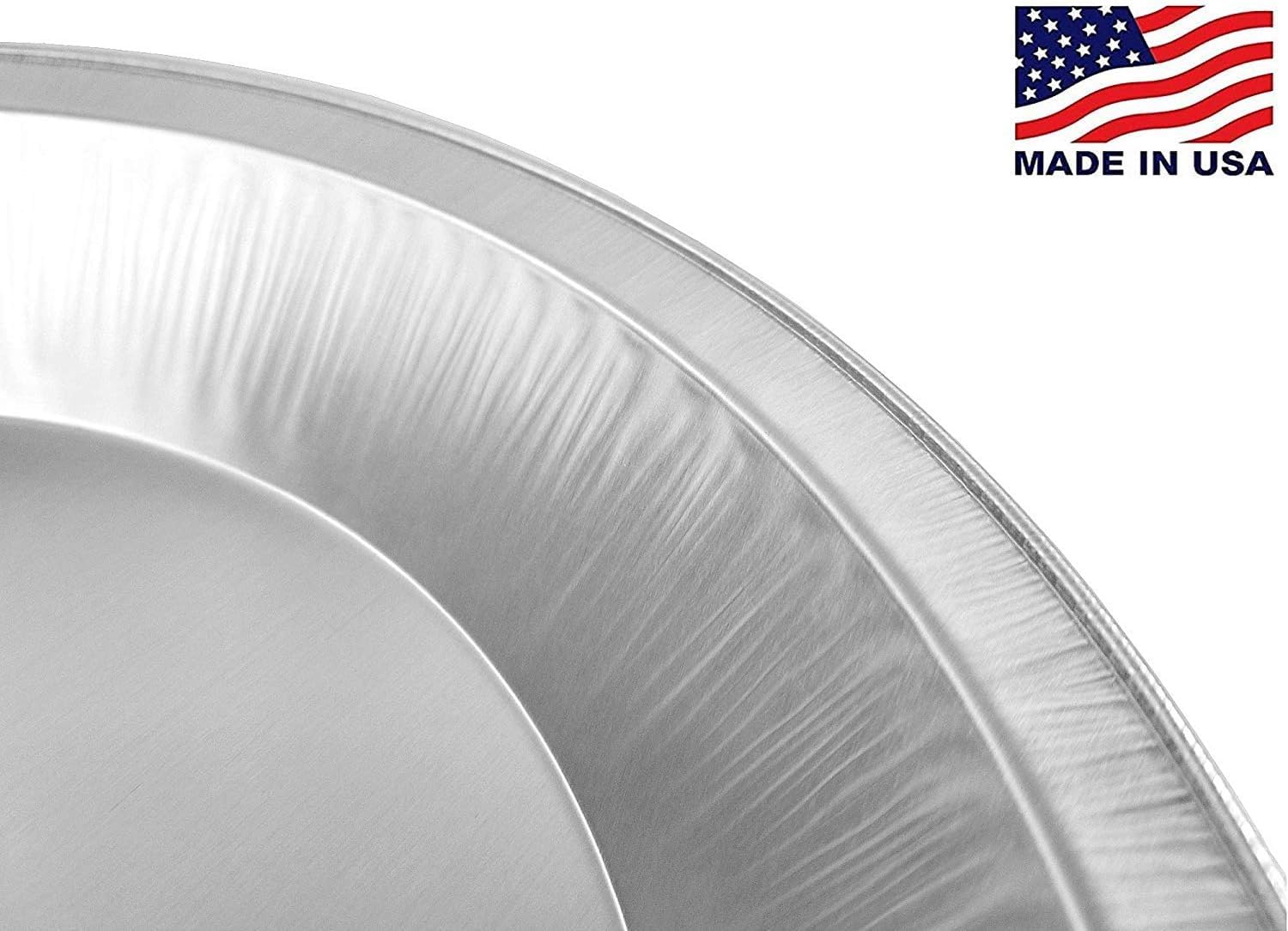 Heavy Duty Handi-Foil 9 Inch Smooth-Wall Aluminum Deep Pie Pans (Pack of 100) - Perfect for Baking, Catering & Commercial Kitchen Use