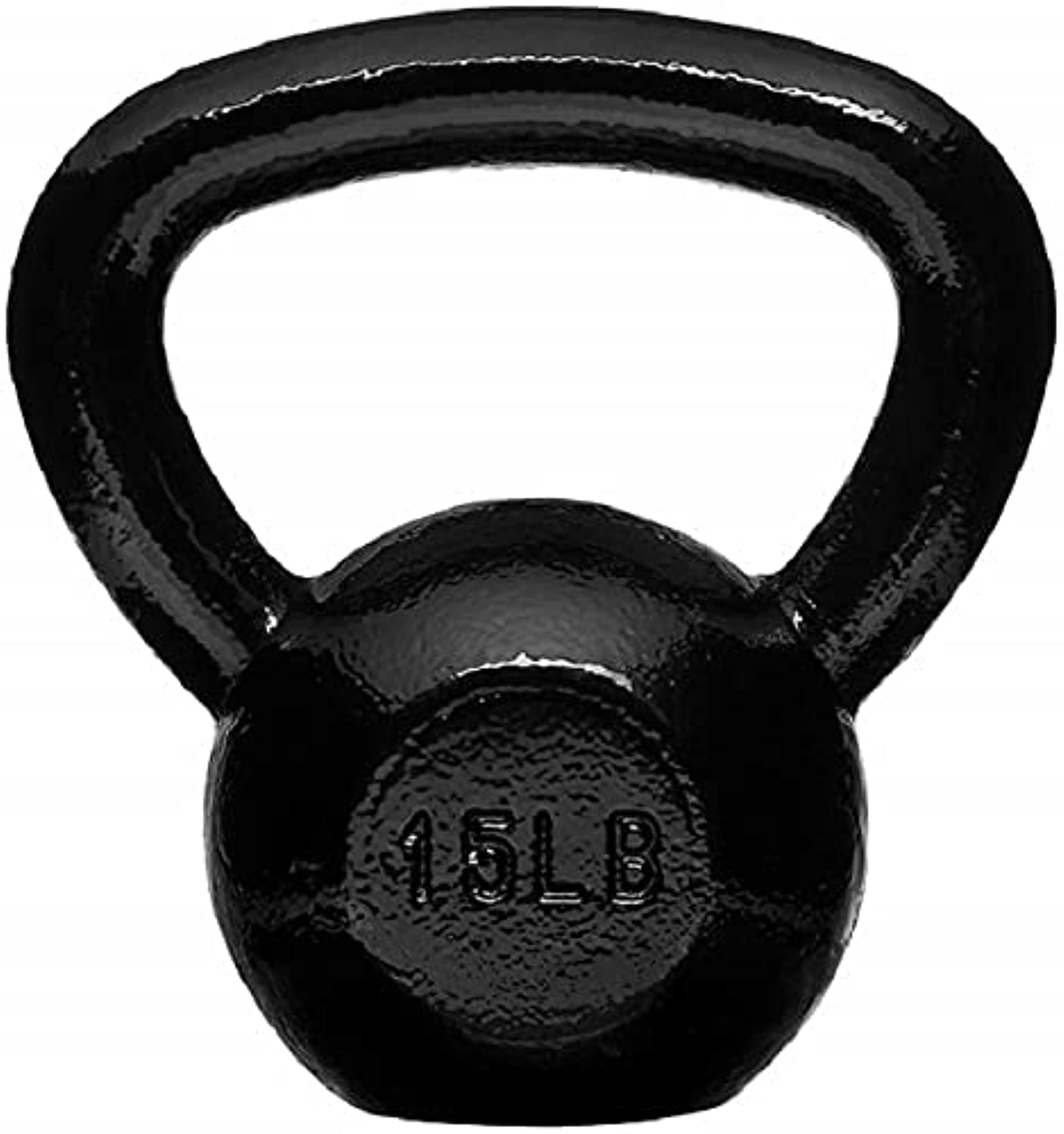 Amazon Basics Cast Iron Kettlebell - 10-50 lbs Weight Options for Home Gym, Strength Training & CrossFit Workouts | Durable Iron Construction for Fitness Enthusiasts & Beginners