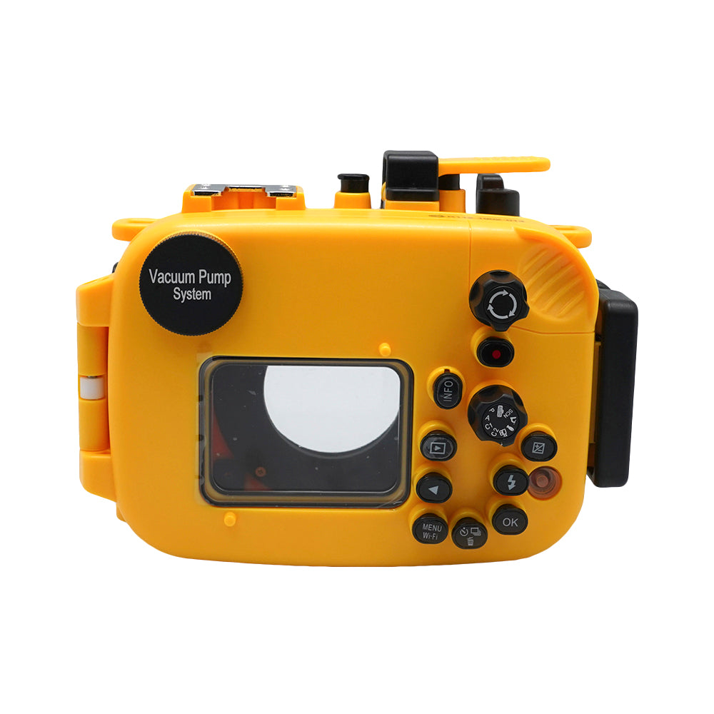 Olympus TG-5 60m/195ft Waterproof Underwater Camera Housing Case - Yellow, for Scuba Diving, Snorkeling & Marine Photography