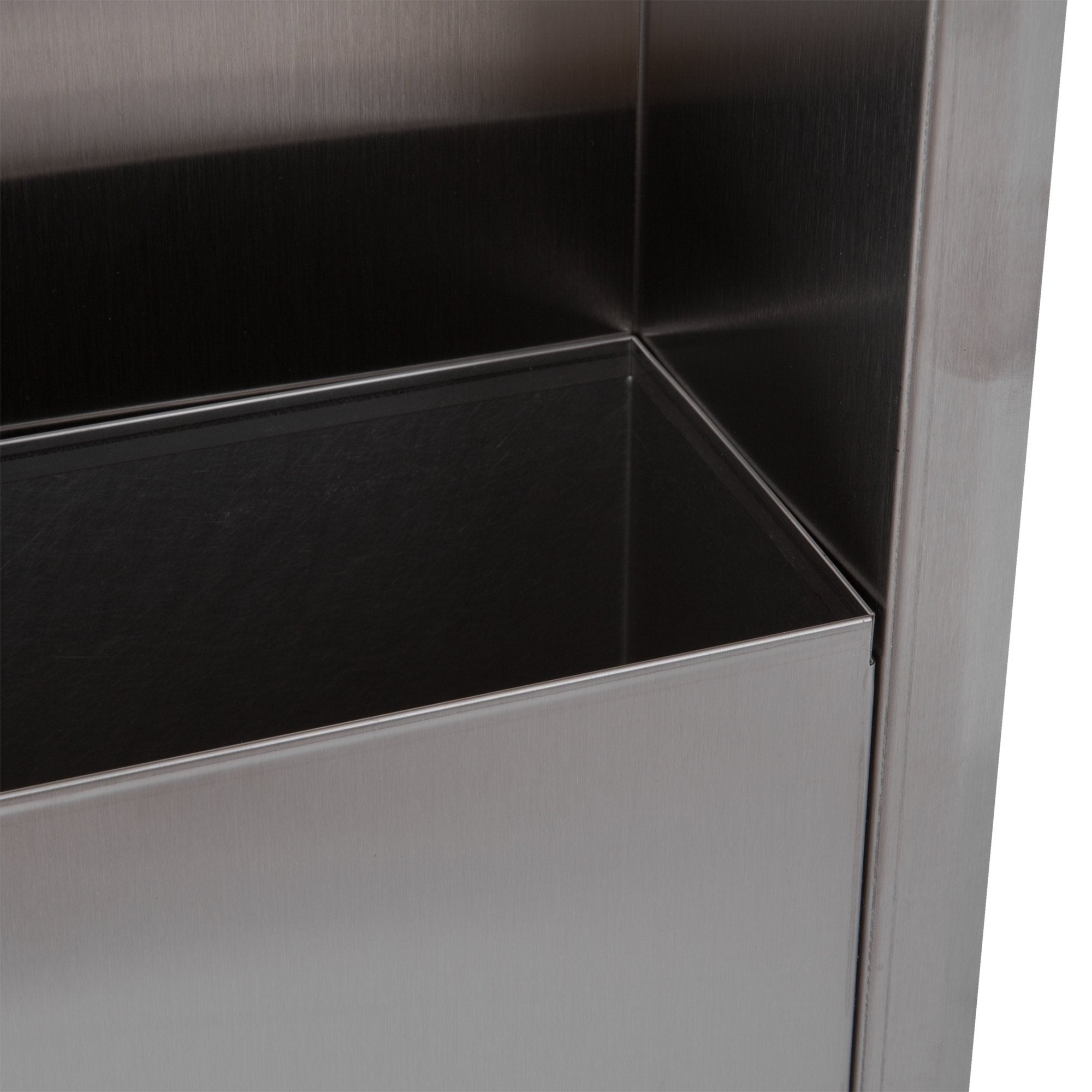 Bobrick B369 ClassicSeries Recessed Paper Towel Dispenser & Waste Receptacle - Satin Finish for Restrooms, Kitchens & Commercial Spaces