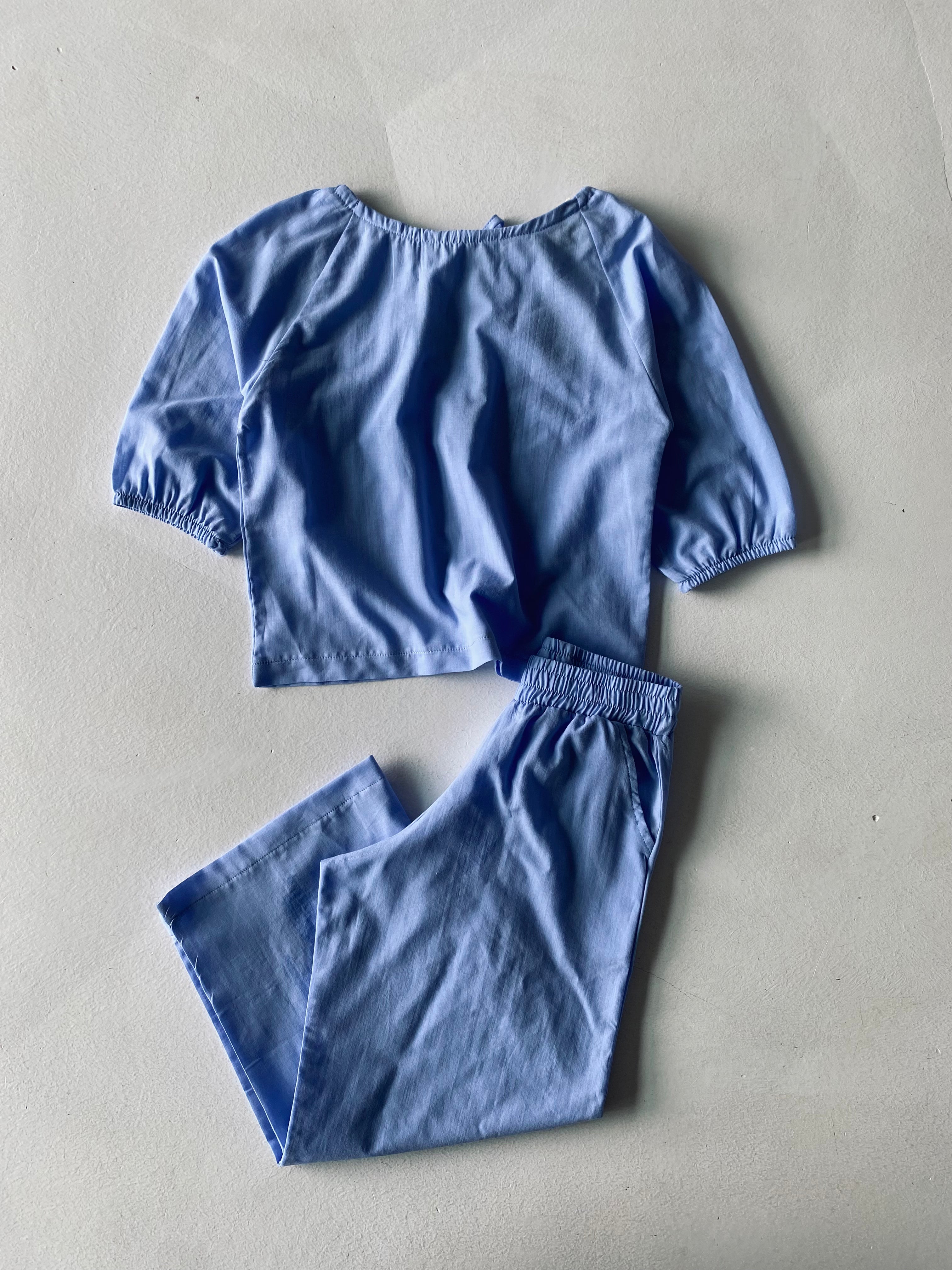Kids Linen Blouse Set - Soft & Breathable Cotton Blend Top & Shorts Outfit for Boys & Girls - Perfect for Summer, Casual Wear & Family Outings