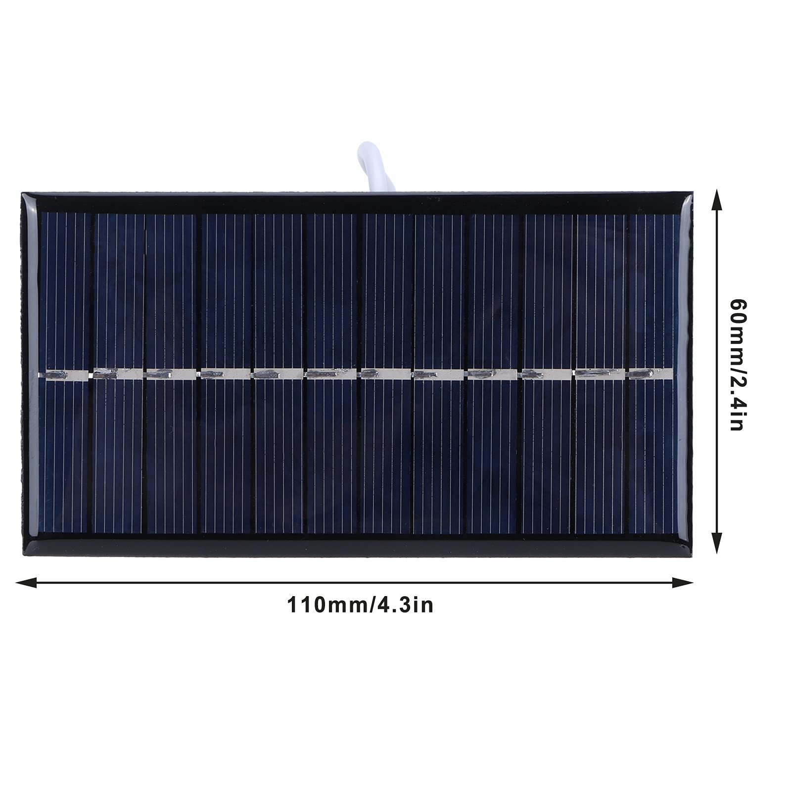 1W 6V Solar Panel Charger - Waterproof Mini Solar Module for Outdoor Solar Lights, Garden Decor & DIY Solar Projects | Perfect for Patio, Yard & Camping Power Supply