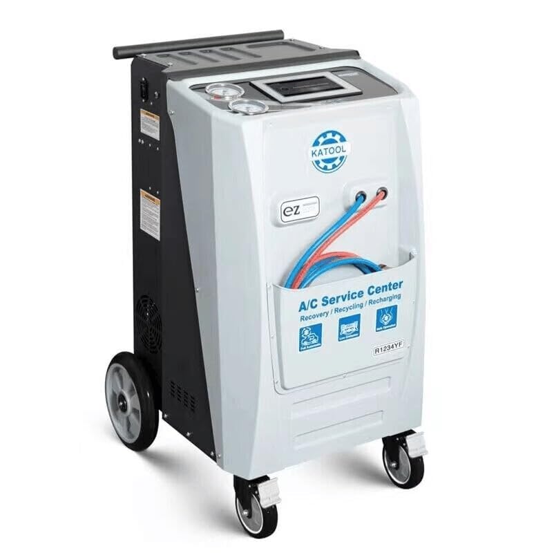 Fully Automatic Refrigerant Recovery Machine for AC & Automotive - R134a R134YF Compatible - Professional HVAC & Car AC Maintenance Tool for Home & Auto Repair Shops