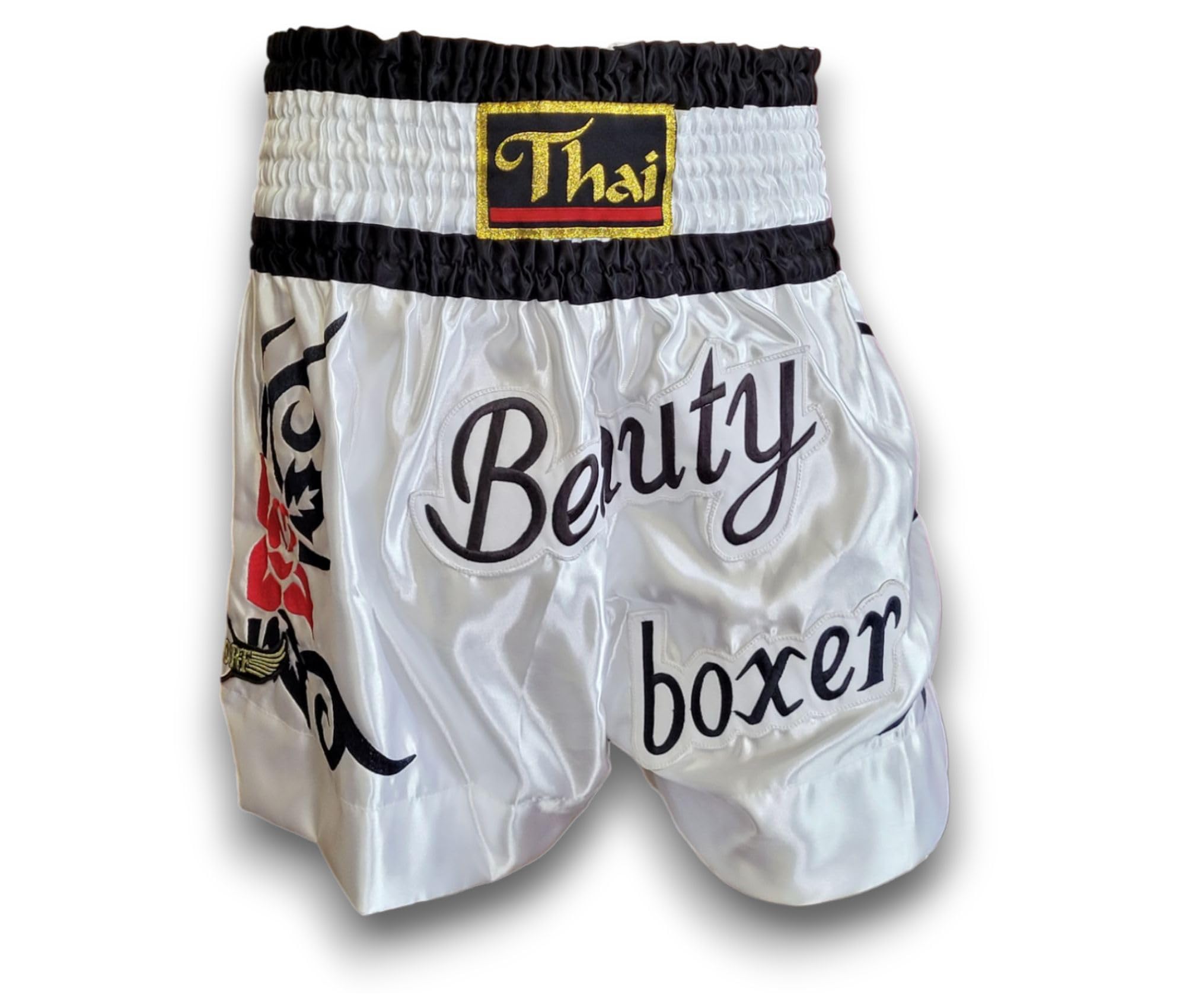 Premium Woldorf Beauty Boxer Muay Thai Shorts - Breathable & Lightweight Training Shorts for MMA, Kickboxing & Muay Thai | Perfect for Gym, Martial Arts & Combat Sports