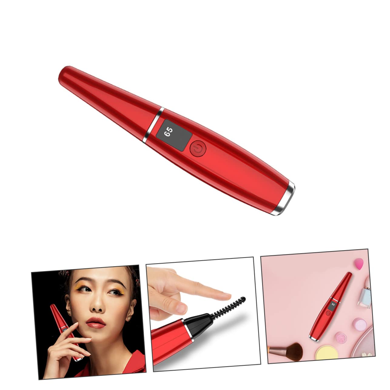 BIUDECO Professional Fast Heating Electric Eyelash Curler - 10 Second Quick Heat, Rechargeable & Compact for Travel - Perfect for Home, Salon, and On-the-Go Makeup Styling