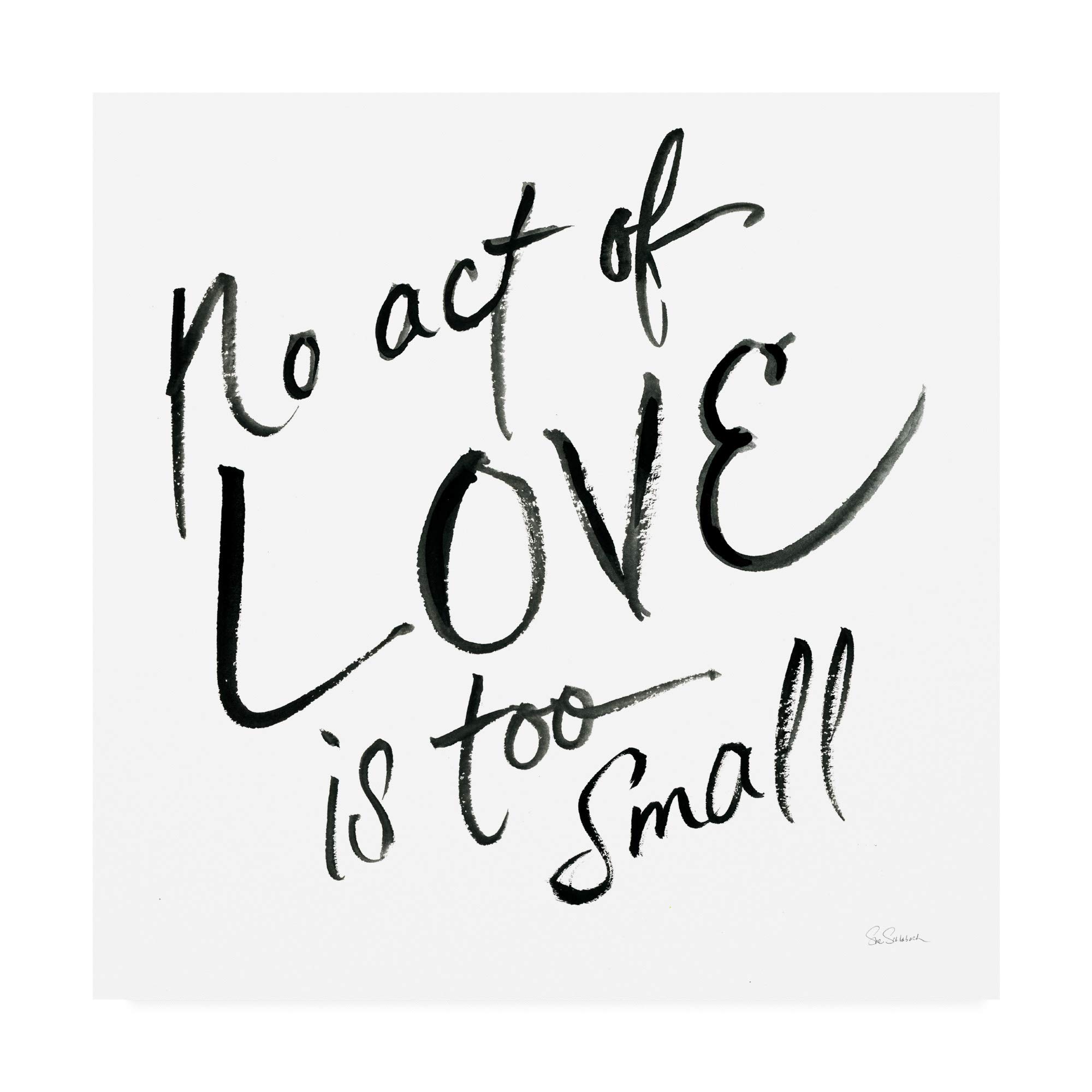 Trademark Fine Art 'Act Too Small' by Sue Schlabach - 18x18 Inch Canvas Wall Art for Living Room, Bedroom & Office Decor