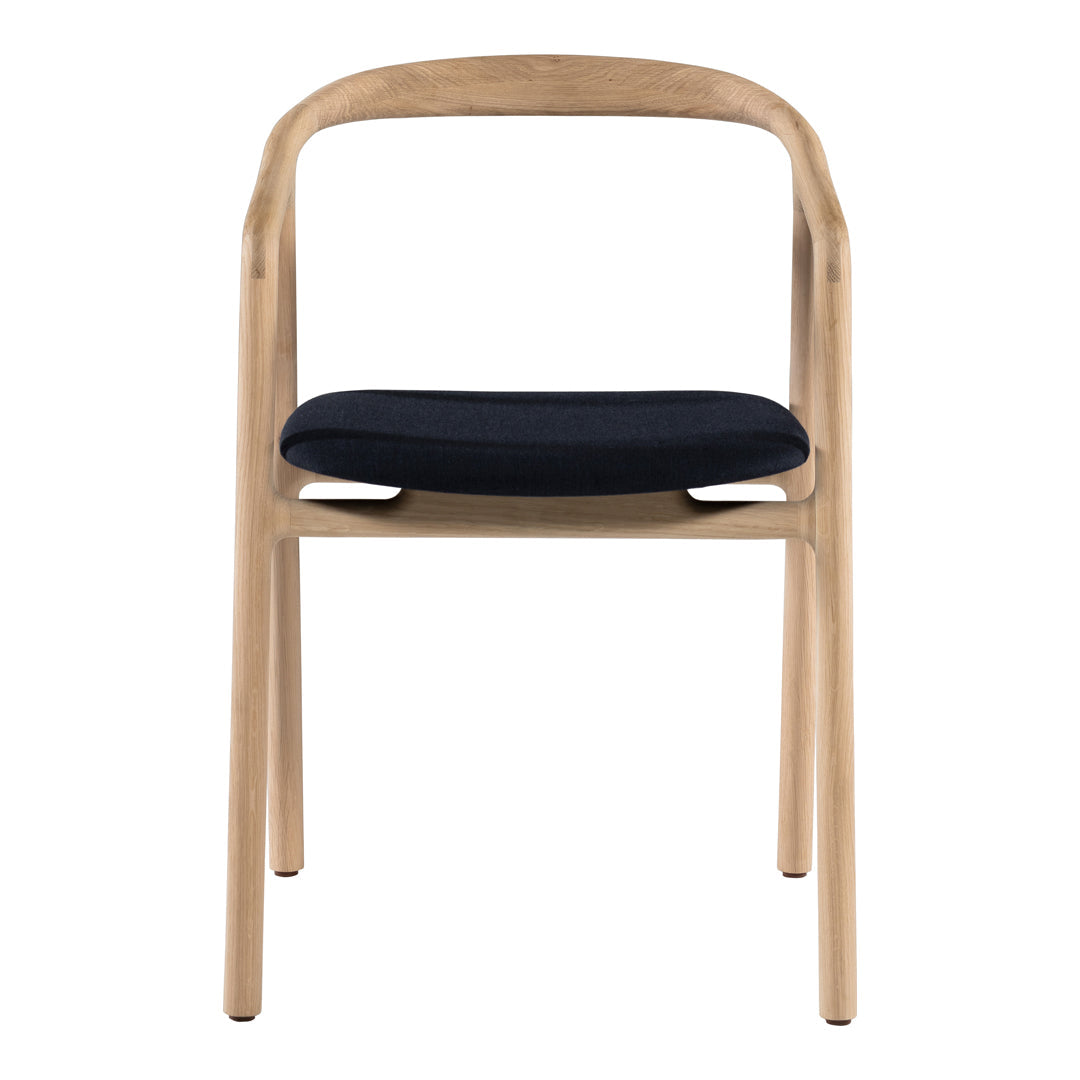 Brioni Modern Side Chair - Sturdy Wooden Dining Chair with Upholstered Seat - Perfect for Kitchen, Dining Room, and Office Use