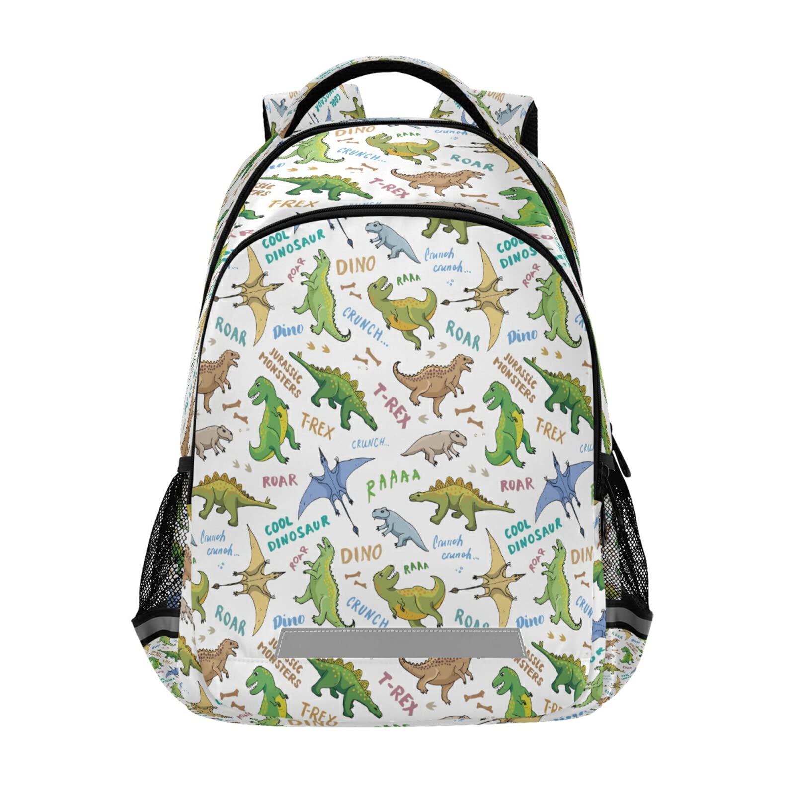 Cute Cartoon Dinosaur Backpack for Kids - Lightweight School Bookbag for Boys & Girls, Student Laptop Backpack with Adjustable Straps, Durable Travel & Sports Daypack for School, Hiking, Camping & Daily Use
