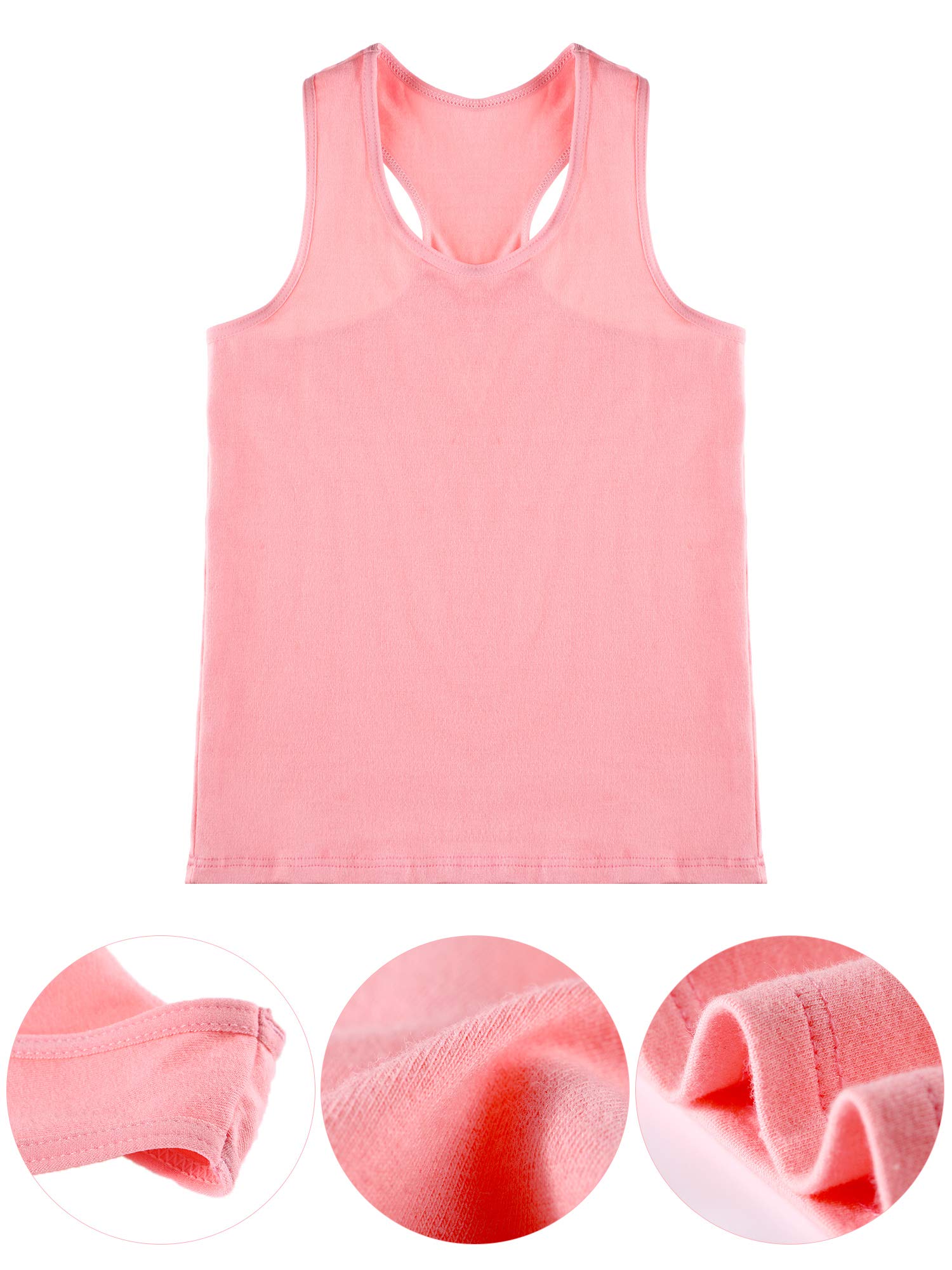 Boao 3-Piece Girls Dance Tank Top Set - Racerback Crop Tops & Sleeveless Outfit for Ballet, Gymnastics, Jazz & Hip Hop | Perfect for Dance Class, Recitals & Performance Practice