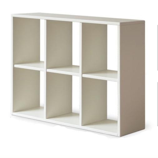 37.4x11.8x29.5 inch / 95x30x75 cm / white color / six-grid bookcase type A