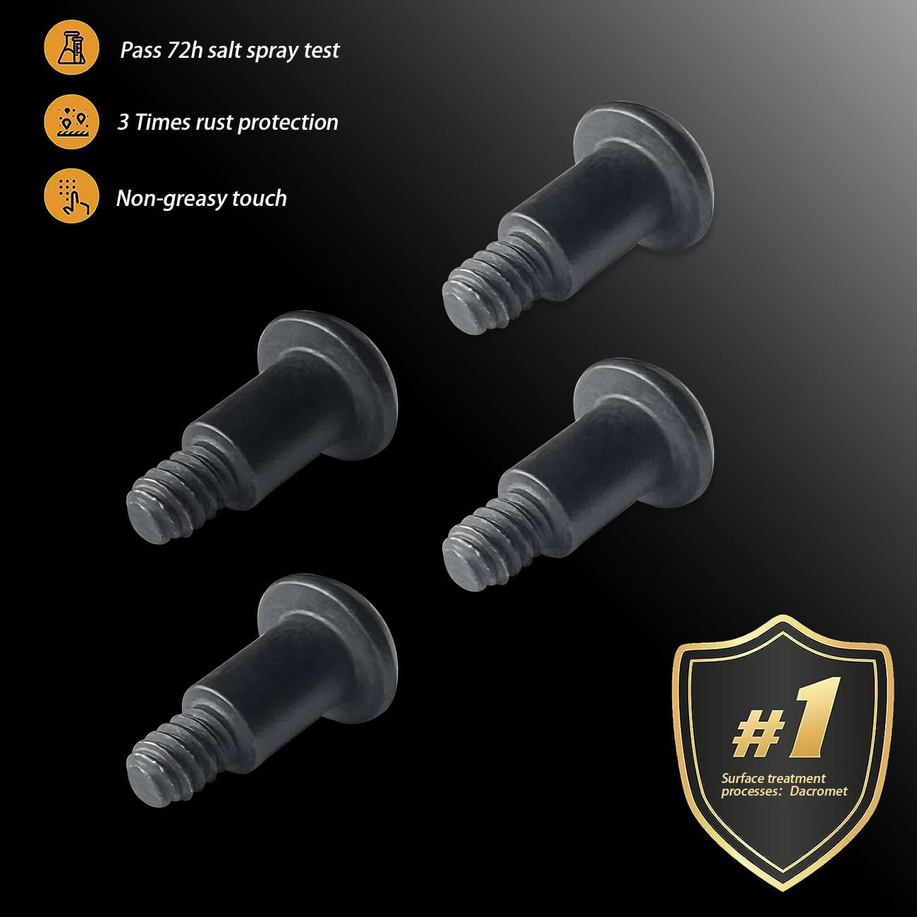 Jeep Wrangler TJ JK Soft Top Mounting Screws & Bolts Kit (1997-2018) - 4 Pack Roll Bar to Frame Hardware for Secure Soft Top Installation - Perfect for Off-Roading & Jeep Modifications