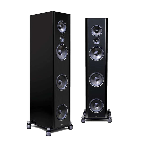 PSB Synchrony T800 High Gloss Black Bookshelf Speakers - Premium Audio for Home Theater & Music Listening