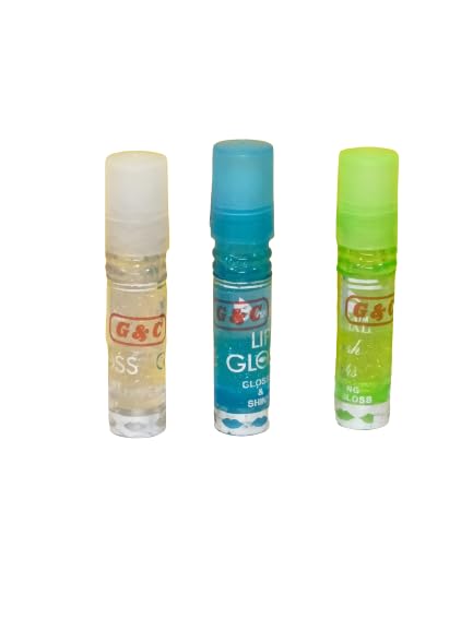 G&C Glossy Lip Balm Set - 3 Multicolor Moisturizing Lip Balms for Hydration & Shine - Perfect for Daily Use, Gifts & Travel